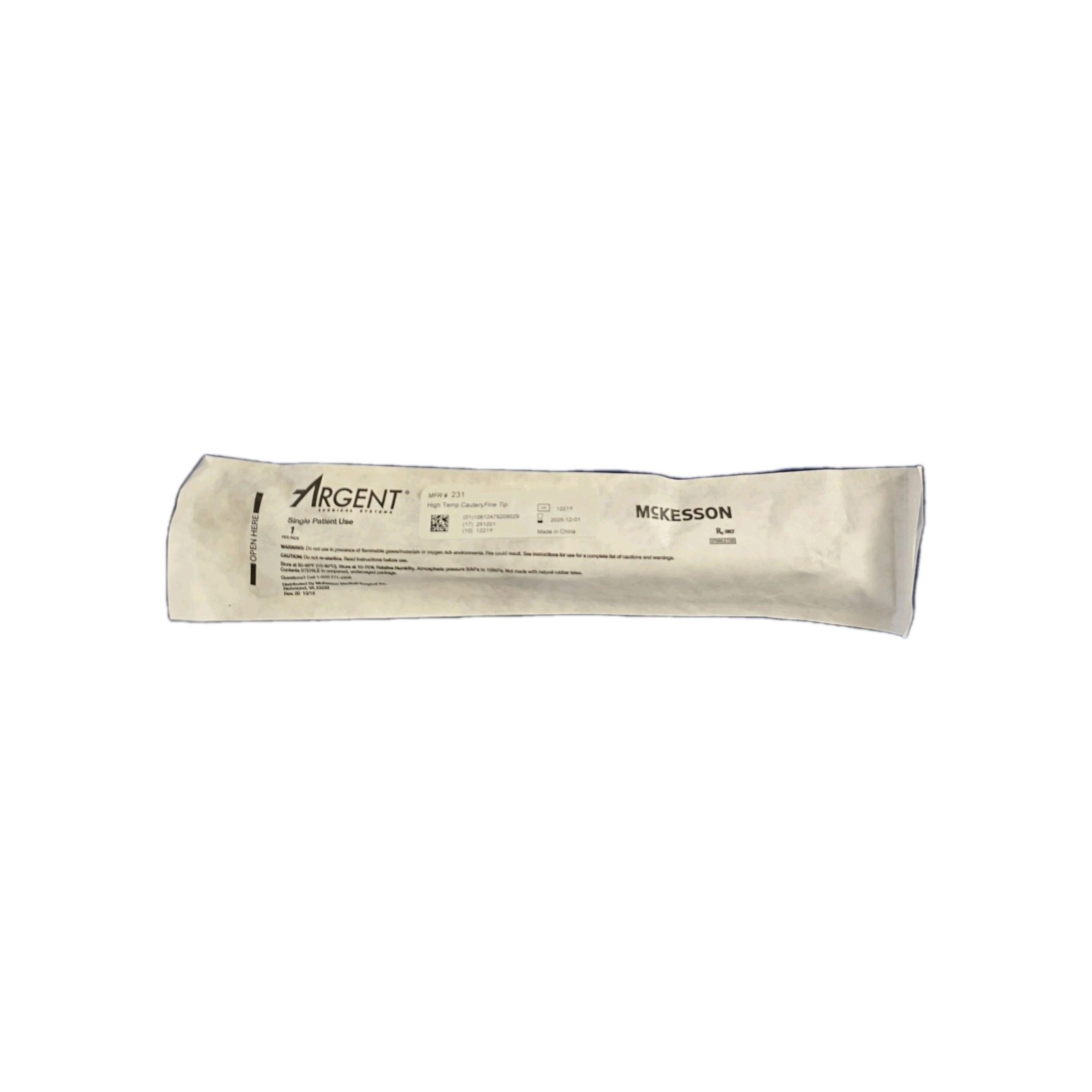 Surgical Systems Cautery Tip McKesson Argent Fine Tip High Temperature 231