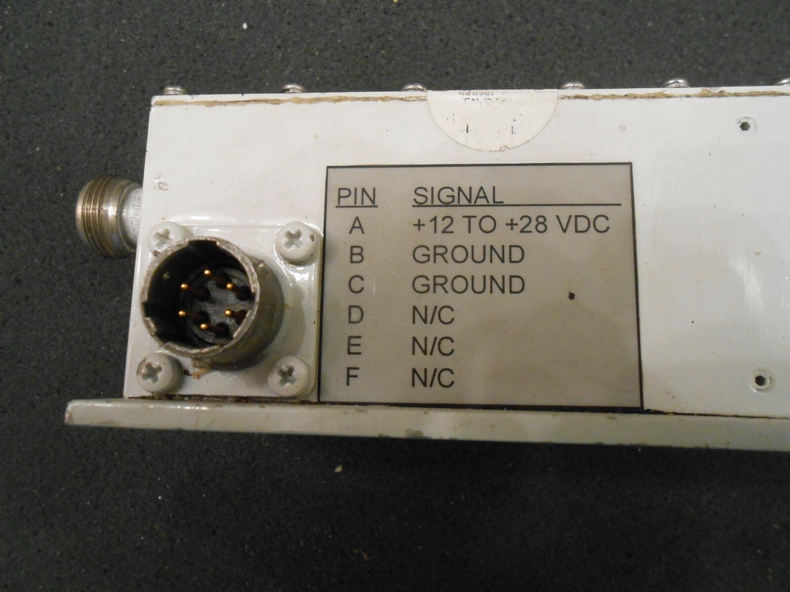 KU BAND LNA, LOCUS / KAMAN, MODEL RF-1230-75-50-F-N. P/N 17728-1. CAGE 50311.