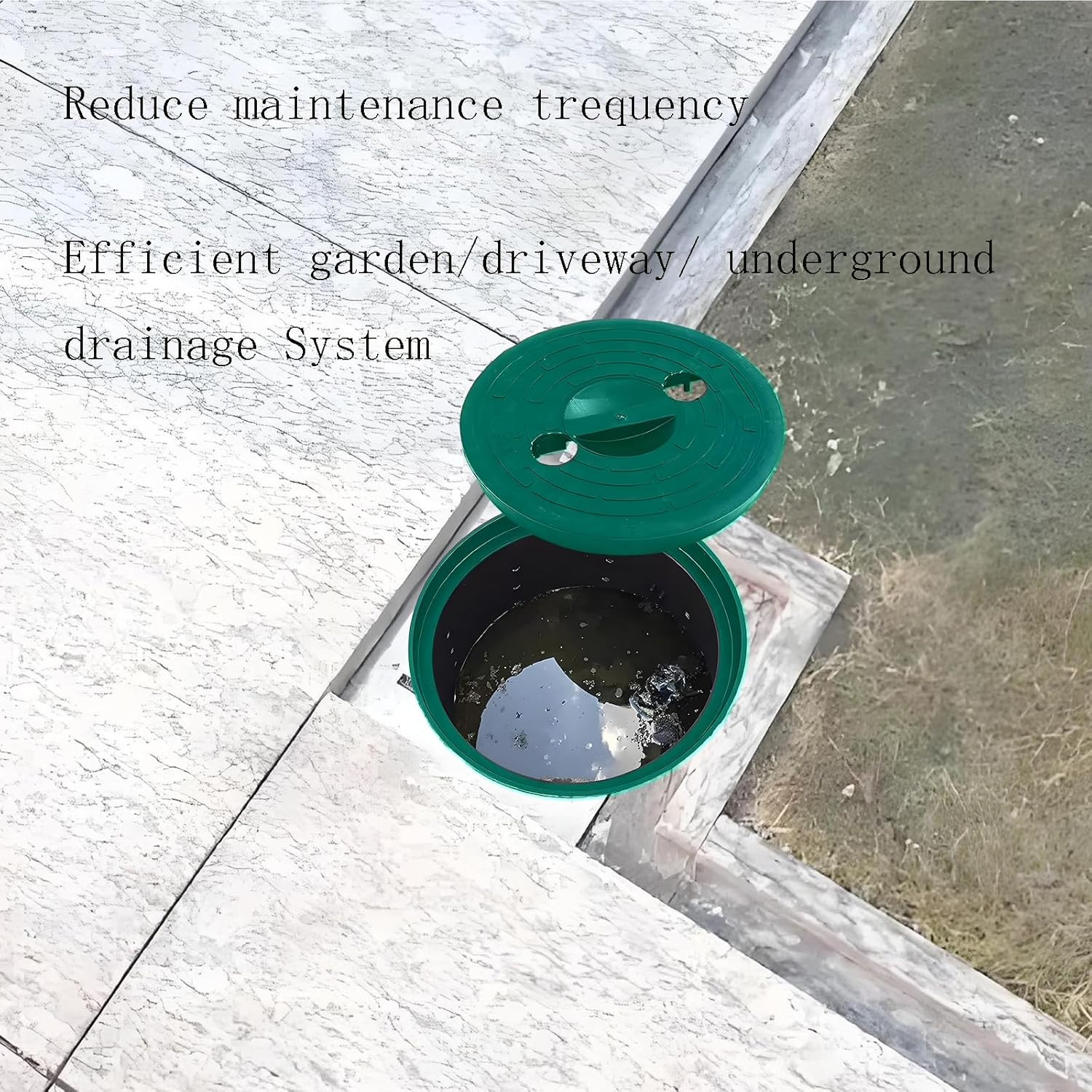 5 Gallon Perforated Sump Pump Basin with Lid (13x11x15 Inch) – Heavy Duty PP Sum