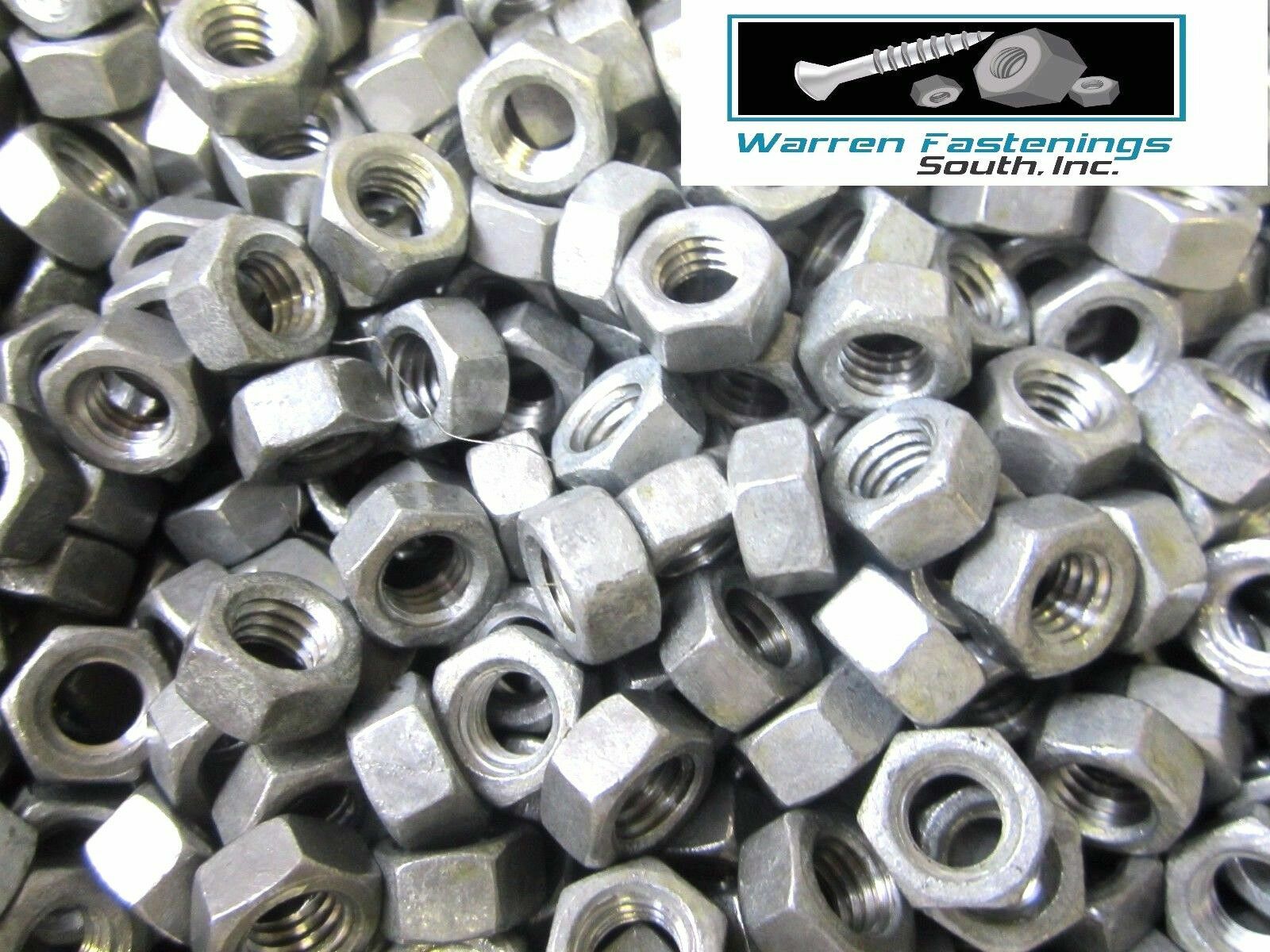 3/8-16 Hex Nuts Hot Dipped Galvanized 250 Pieces