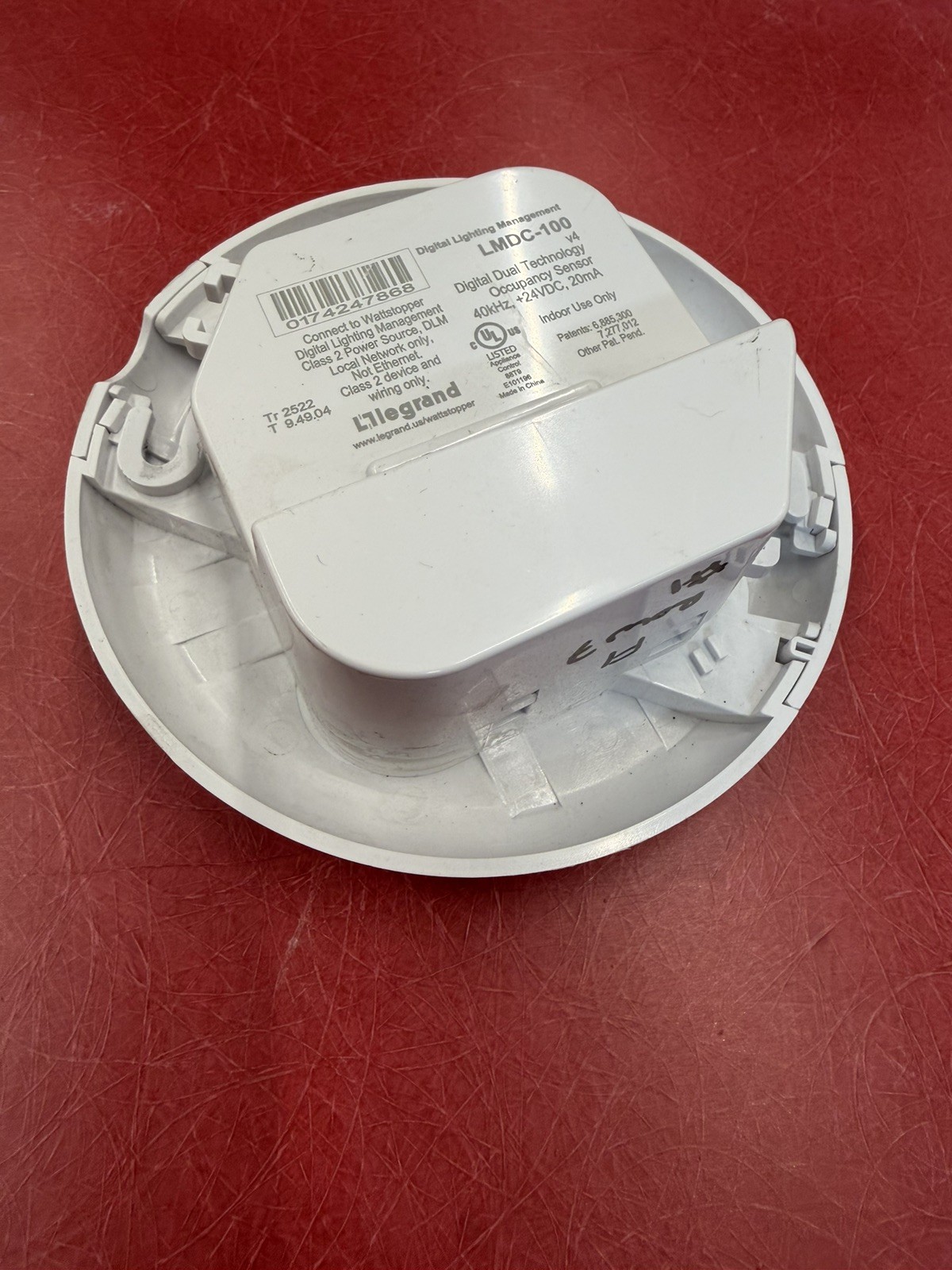 Legrand Wattstopper LMDC-100 Digital Dual Technology Occupancy Sensor Ceiling