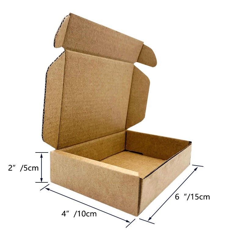 6x4x2 inch corrugated box – brown/white optional – Multifunctional packing case