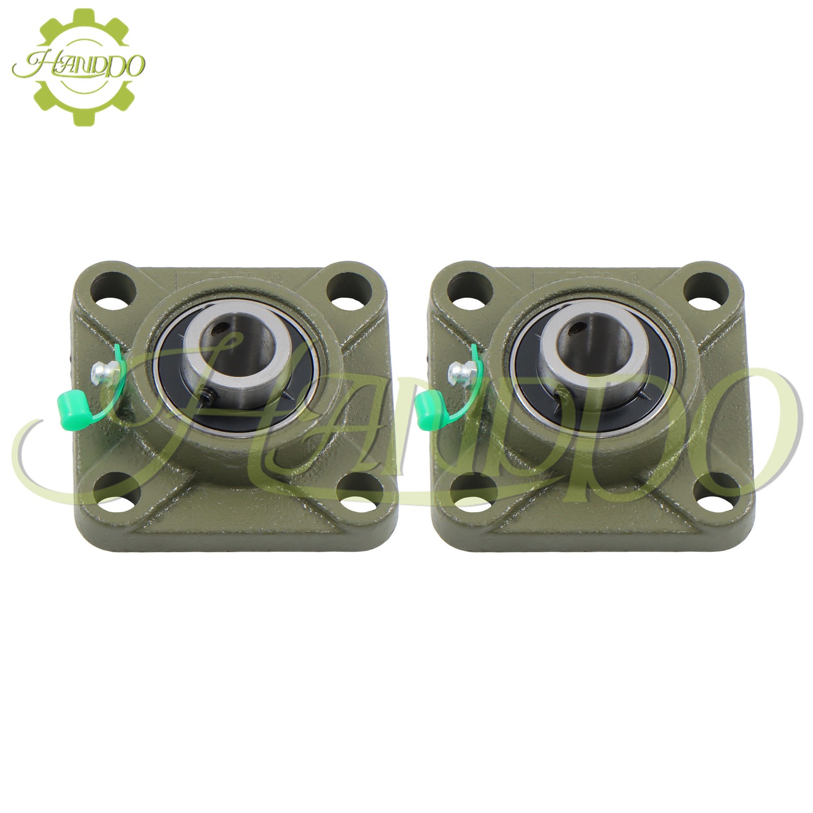 2Pack Pillow Block Bearing UCF204-12 3/4″ Bore 4-bolt Self-aligning Solid Base