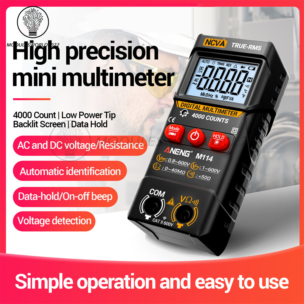 ANENG Digital Multimeter Automatic Voltmeter NCV Resistance Electrician Tester