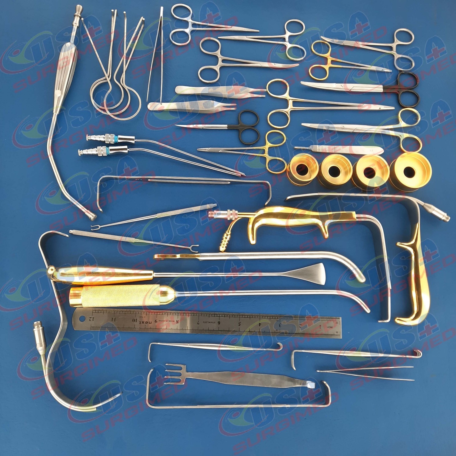 Breast Augmentation Set Of 38 Pcs Plastic Surgery Surgical Instruments