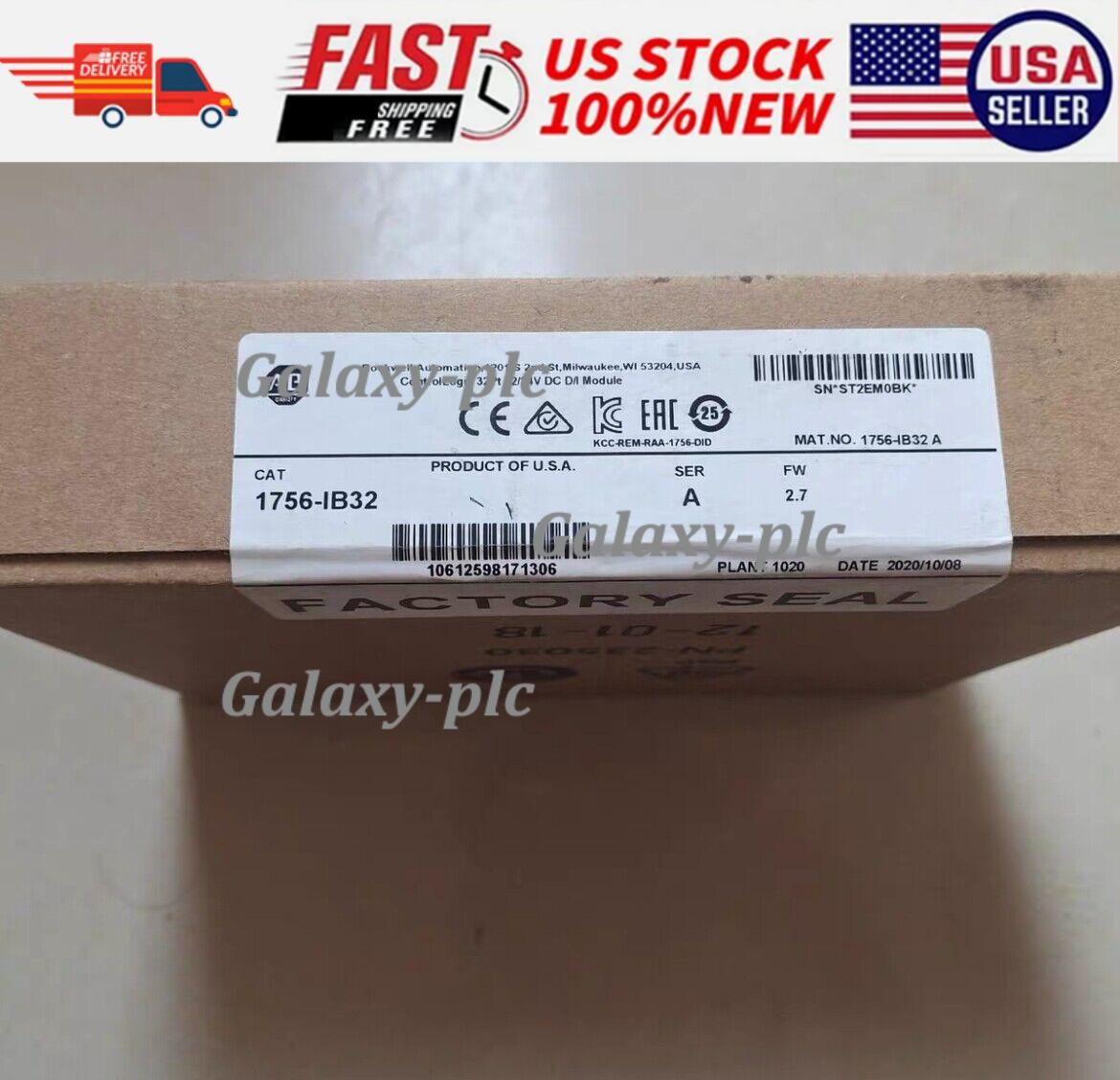New Factory Sealed AB 1756-IB32 SER A ControlLogix 32 Pt 12/24V Module 1756IB32