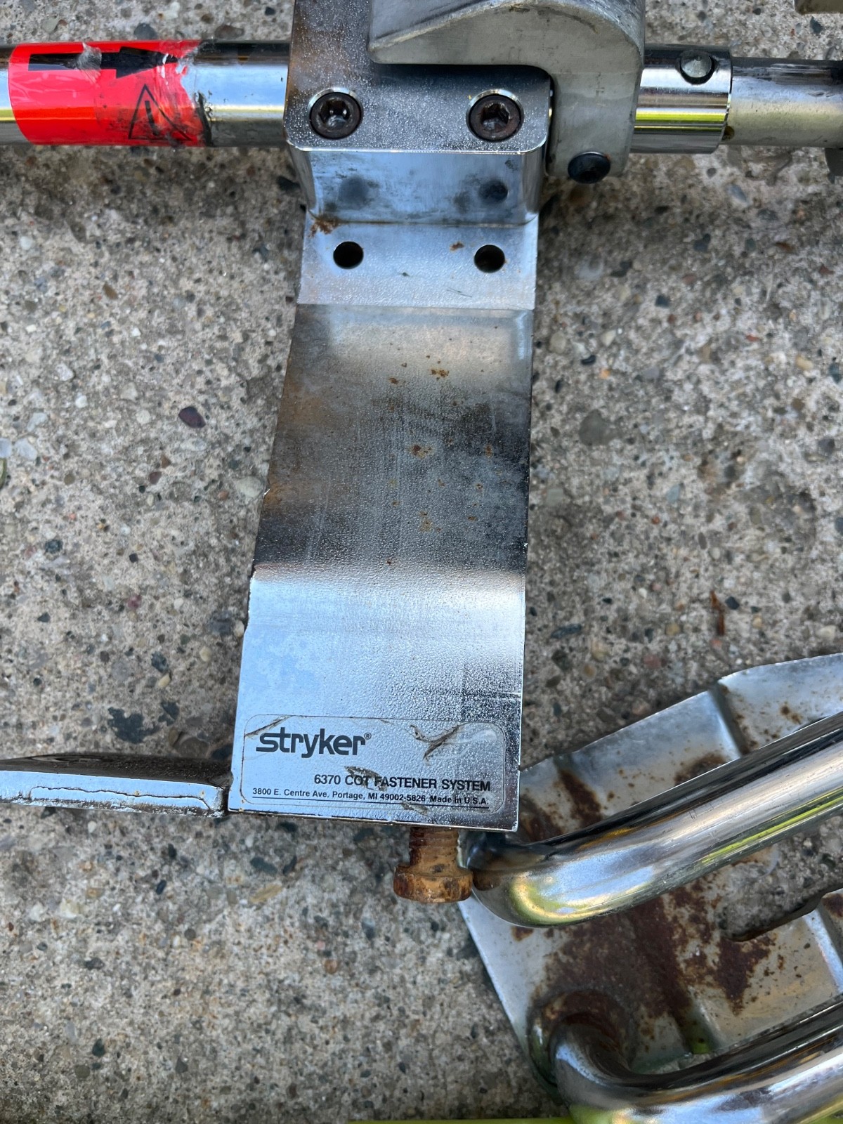 Styker PowerPro XT 6500 Stretcher, Mounting Hardware and Iron Duck Backboard