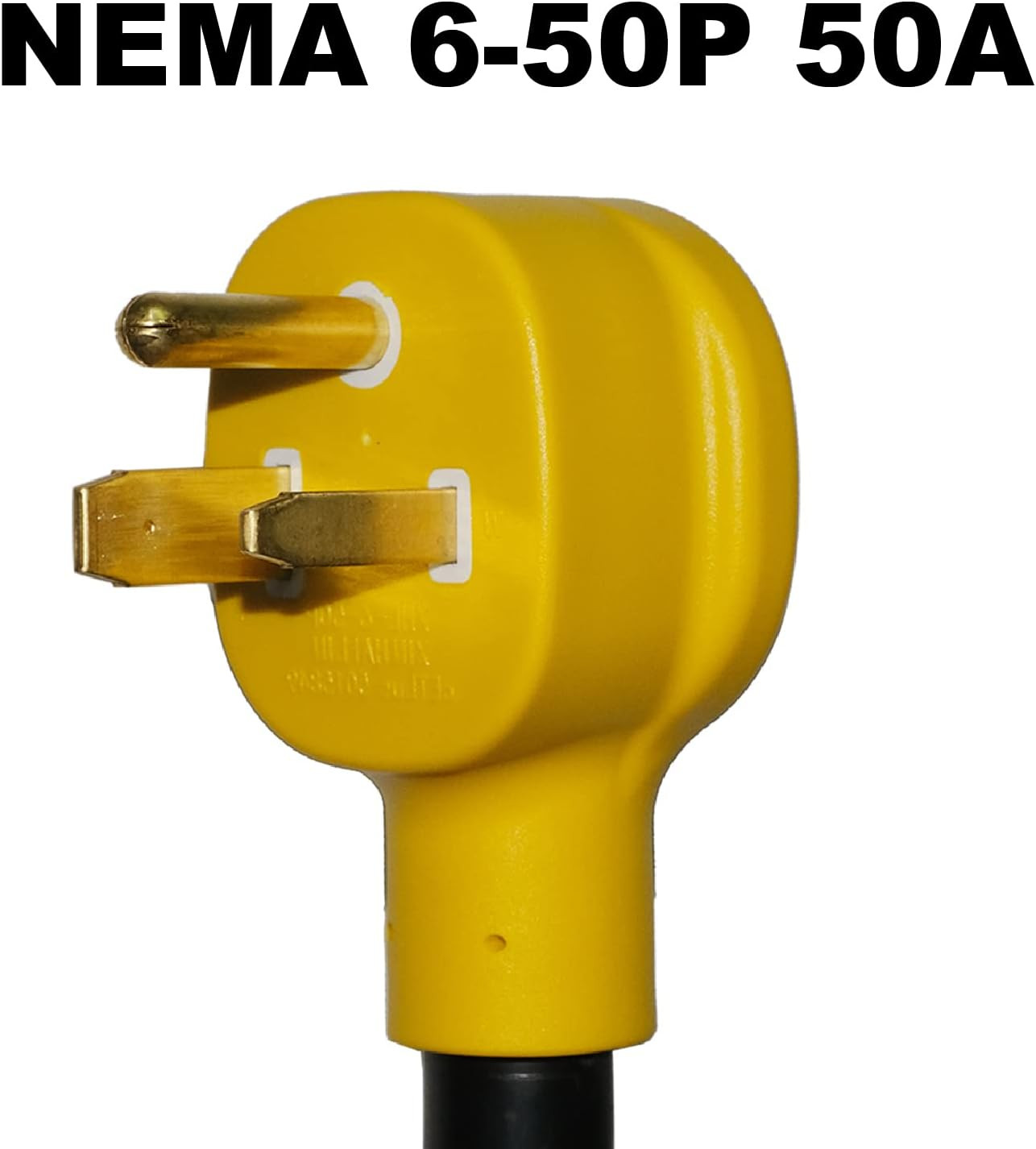 NEMA 6-50P to 14-50R 125V/250V 50 Amp 3 Prong Male Plug to 50 Amp 4 Prong Female