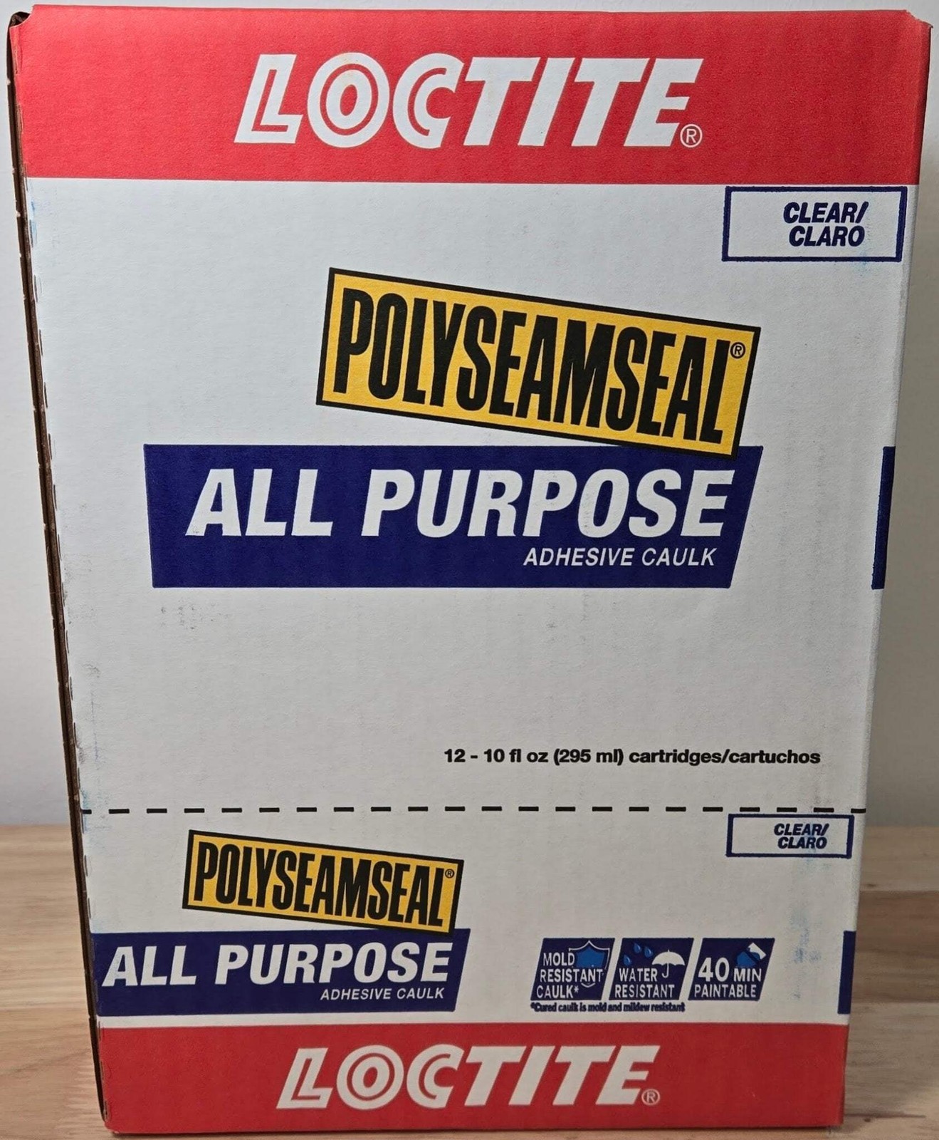Loctite Polyseamseal Clear All Purpose Latex Caulk Sealant Case of 12x 10 oz 215