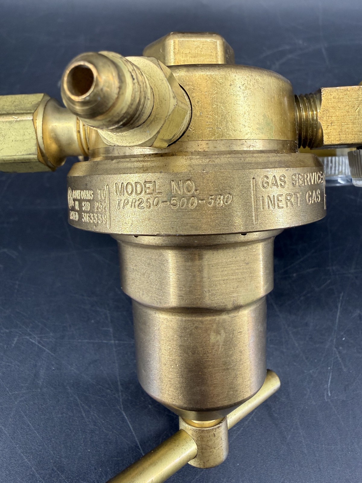 Turbo Torch TPR250 500 580 Inert Gas Purge Pressure Regulator 250 Series