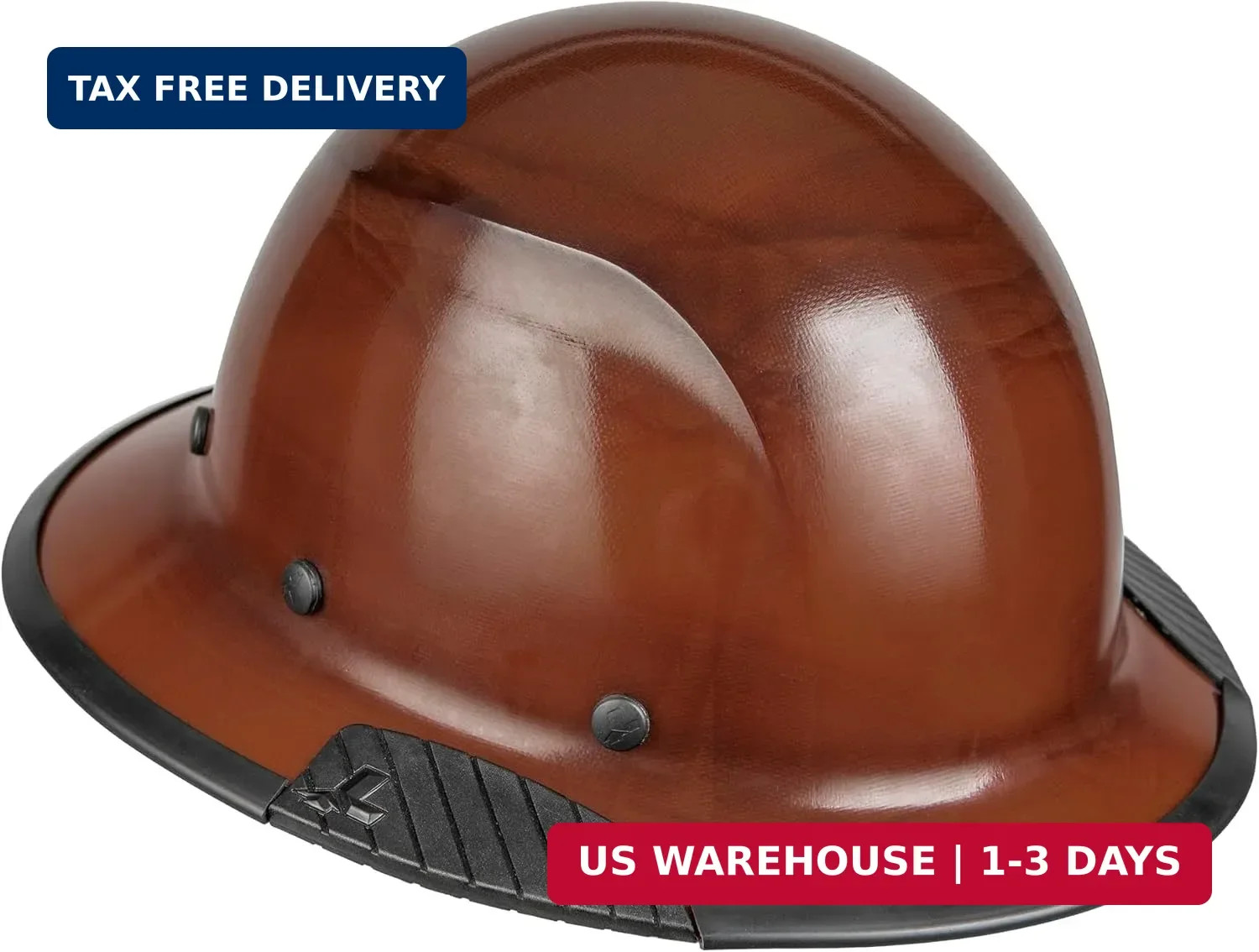 LIFT SAFETY DAX Brim Edge Guard | Hard Hat Dax Gaurd, Brown
