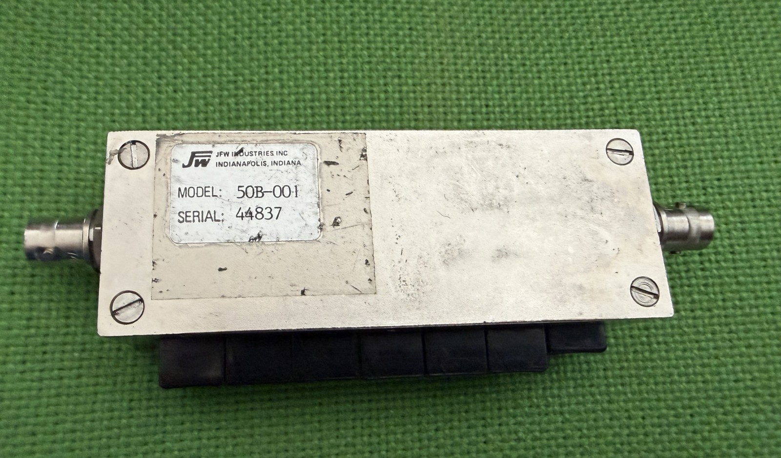 JFW 50B-001 50 Ohm Pushbutton Attenuator DC-750 MHz 0-65dB x 1dB – USED