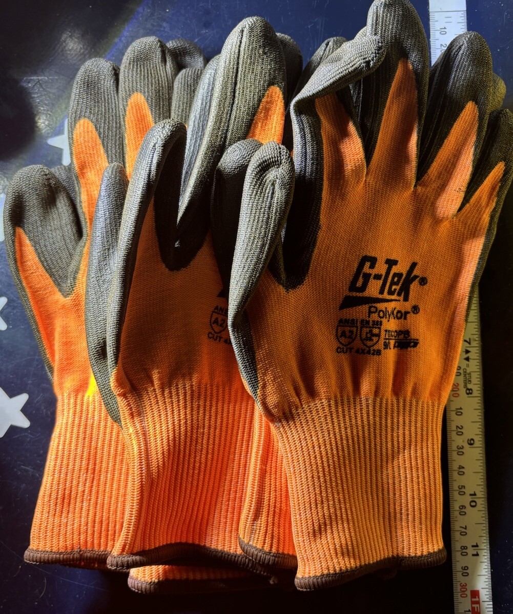 3 Pair PIP G-Tek PolyKor 703COPB Size: 9/L Cut Resistant Work Gloves 3 Pair