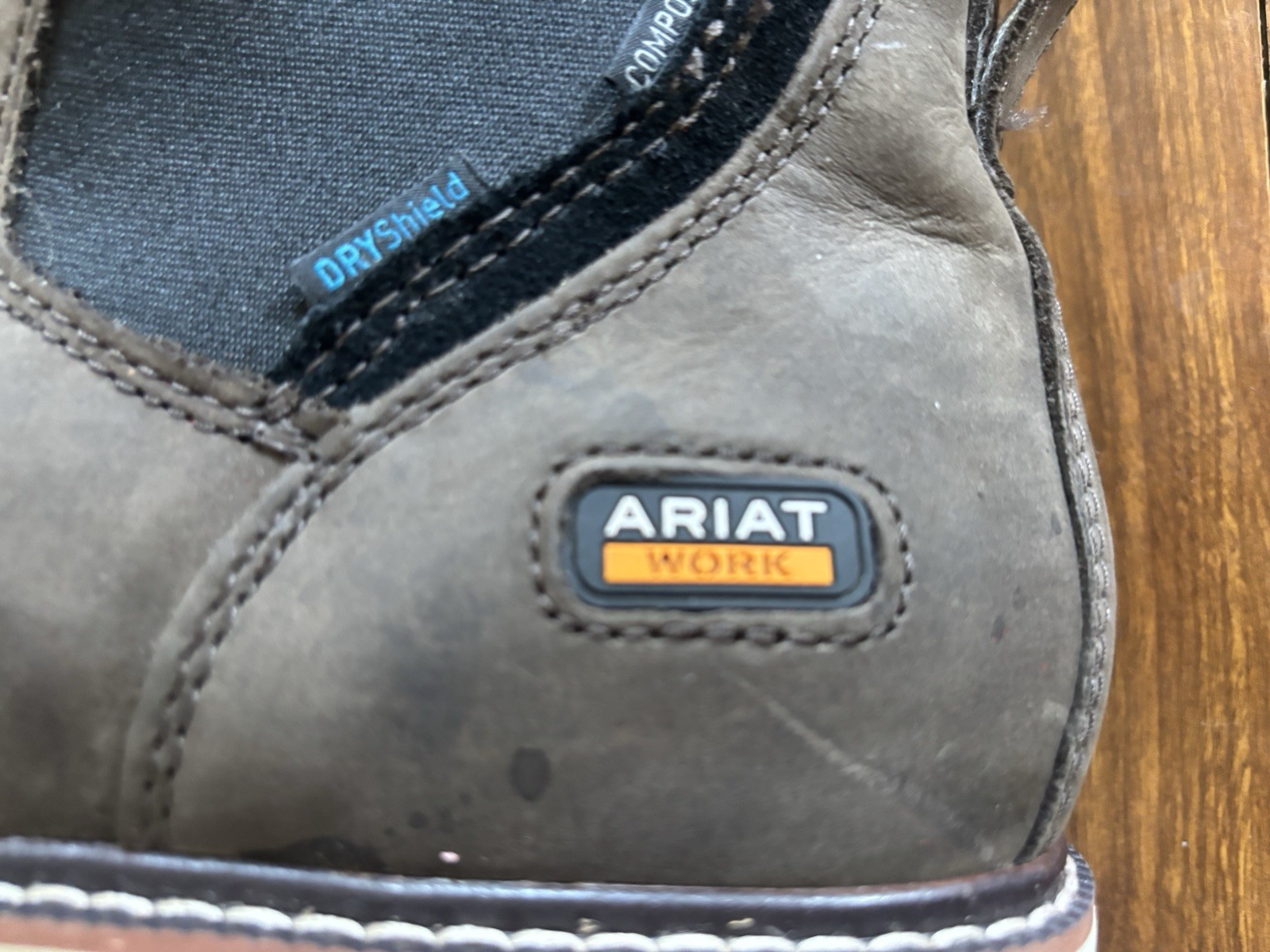 Ariat Work Chelsea Slip-On Boots Brown/Gray Composite Toe DRYShield