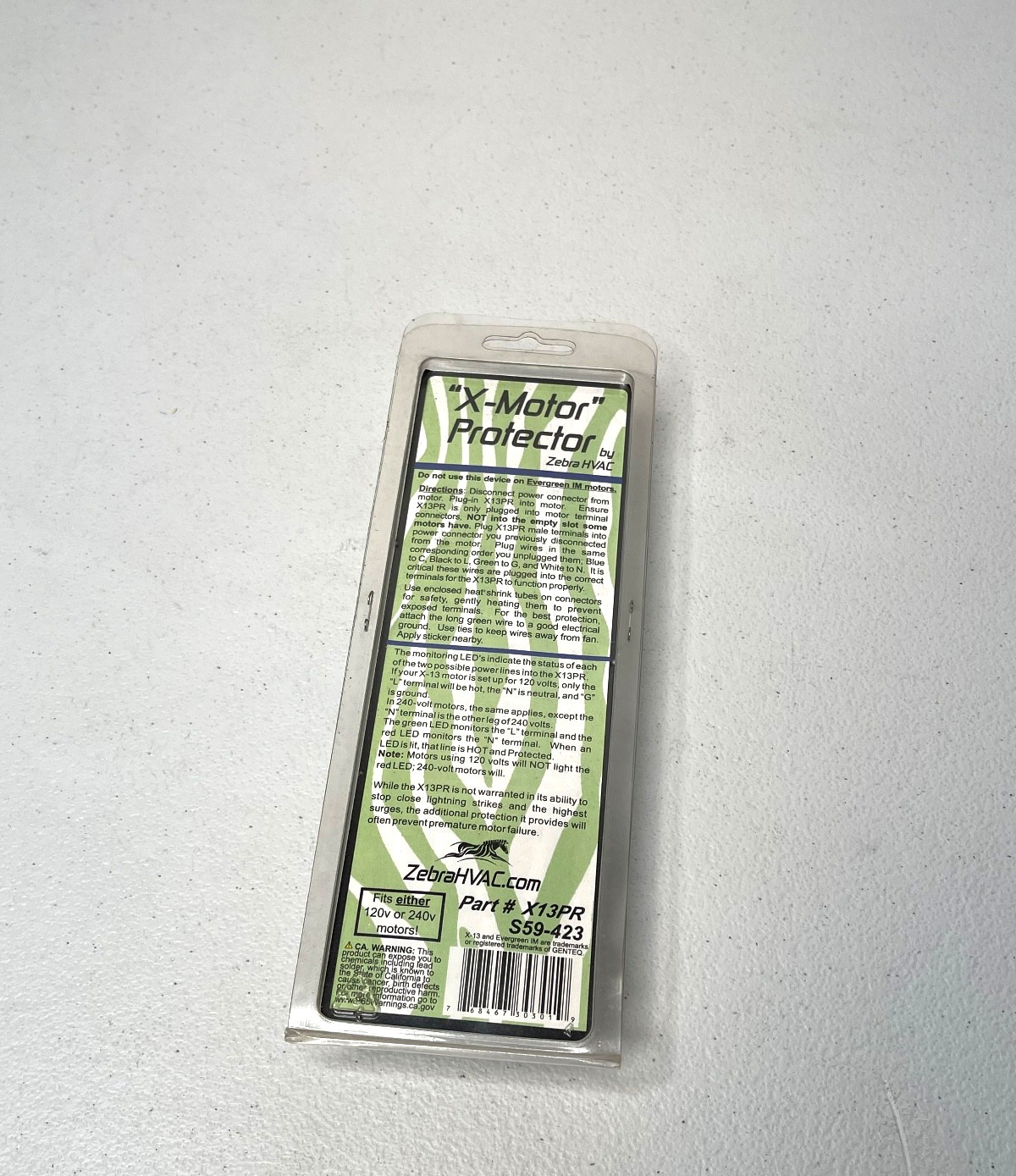 New Zebra Instruments X-13 X-Motor ECM Protector X13PR