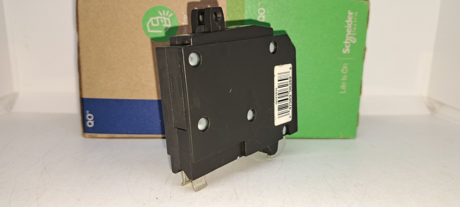 Square D QOT1515 Tandem Twin 15 Amp Mini Circuit Breaker with hook NEW