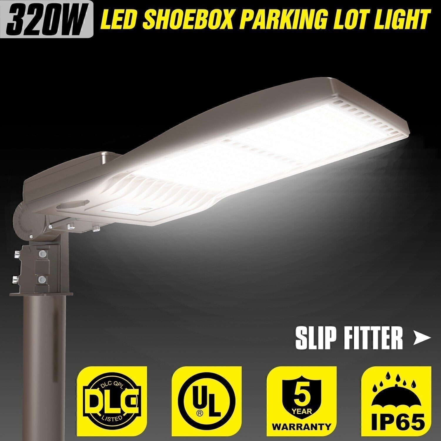 480V LED Stadium Parking Lot Light 320W Outdoor Street Shoebox Flood Lighting