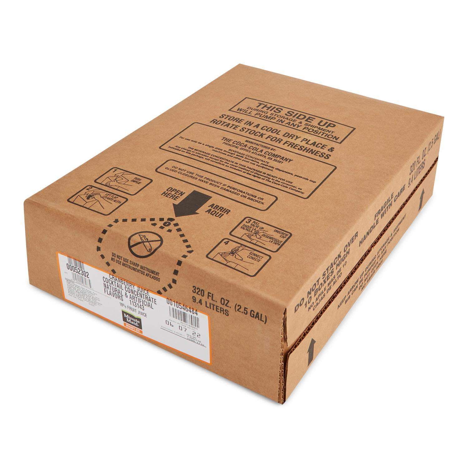 Minute Maid Orchard’s Best Cranberry Juice Cocktail – 2.5 Gallon Bag-In-Box BIB