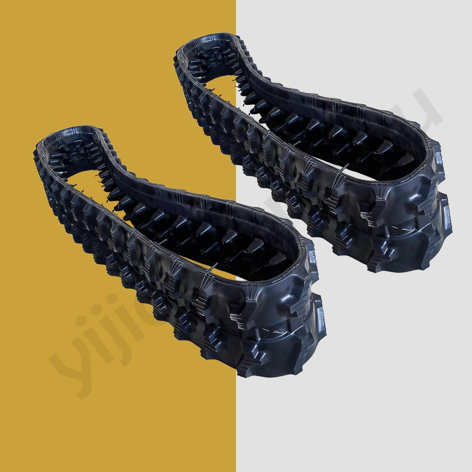 180*72*37 Size Two Pcs Rubber Track for Mini Mini Excavator