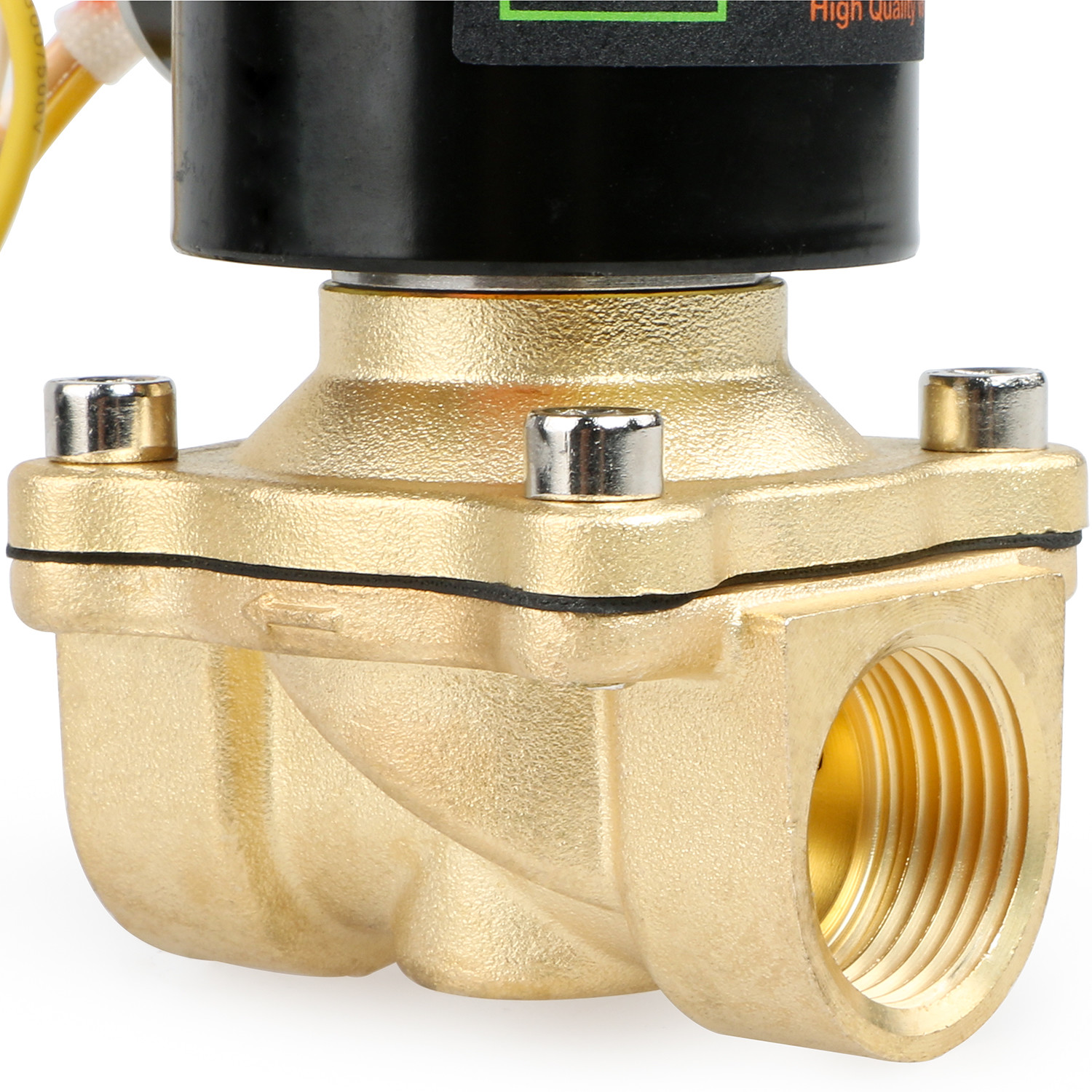 U.S. Solid Electric Solenoid Valve 3/4 inch Brass 110V AC