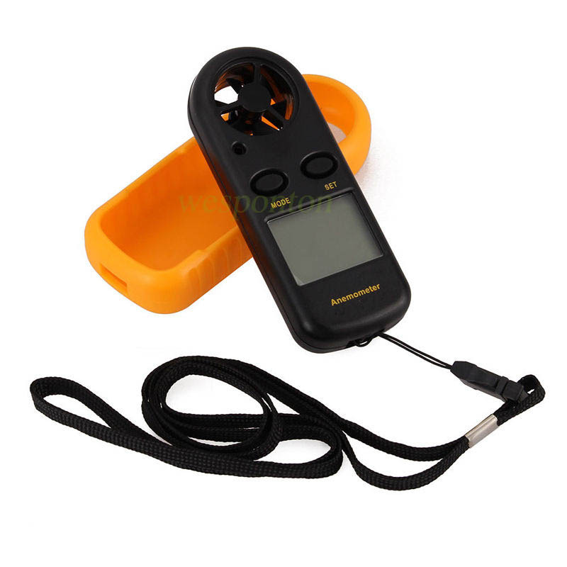 LCD Speed Wind Meter Scale Digital Temperature Anemometer Thermometer