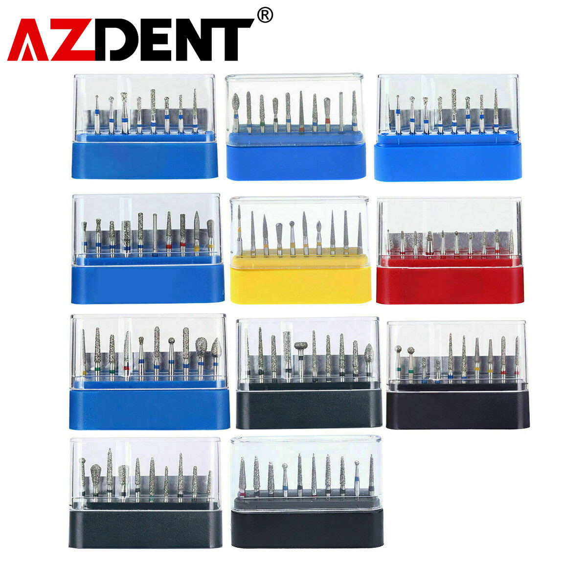 Dental Fiber Optic LED E-generator High Speed Handpiece 2/4 Holes/Diamond Bur FG