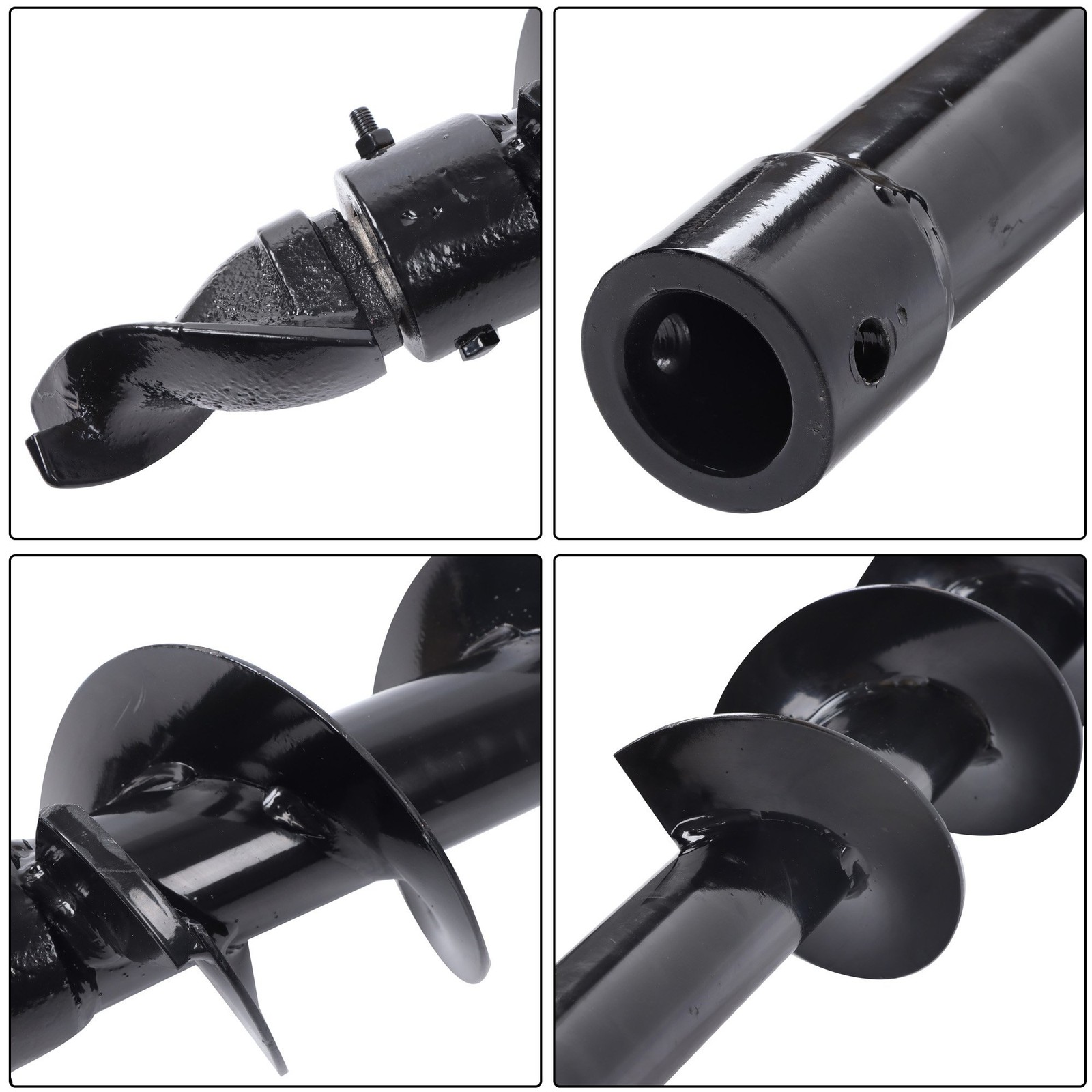 150mm diameter Auger Post Hole Attachment for mini excavator W/ Drill pipe & bit