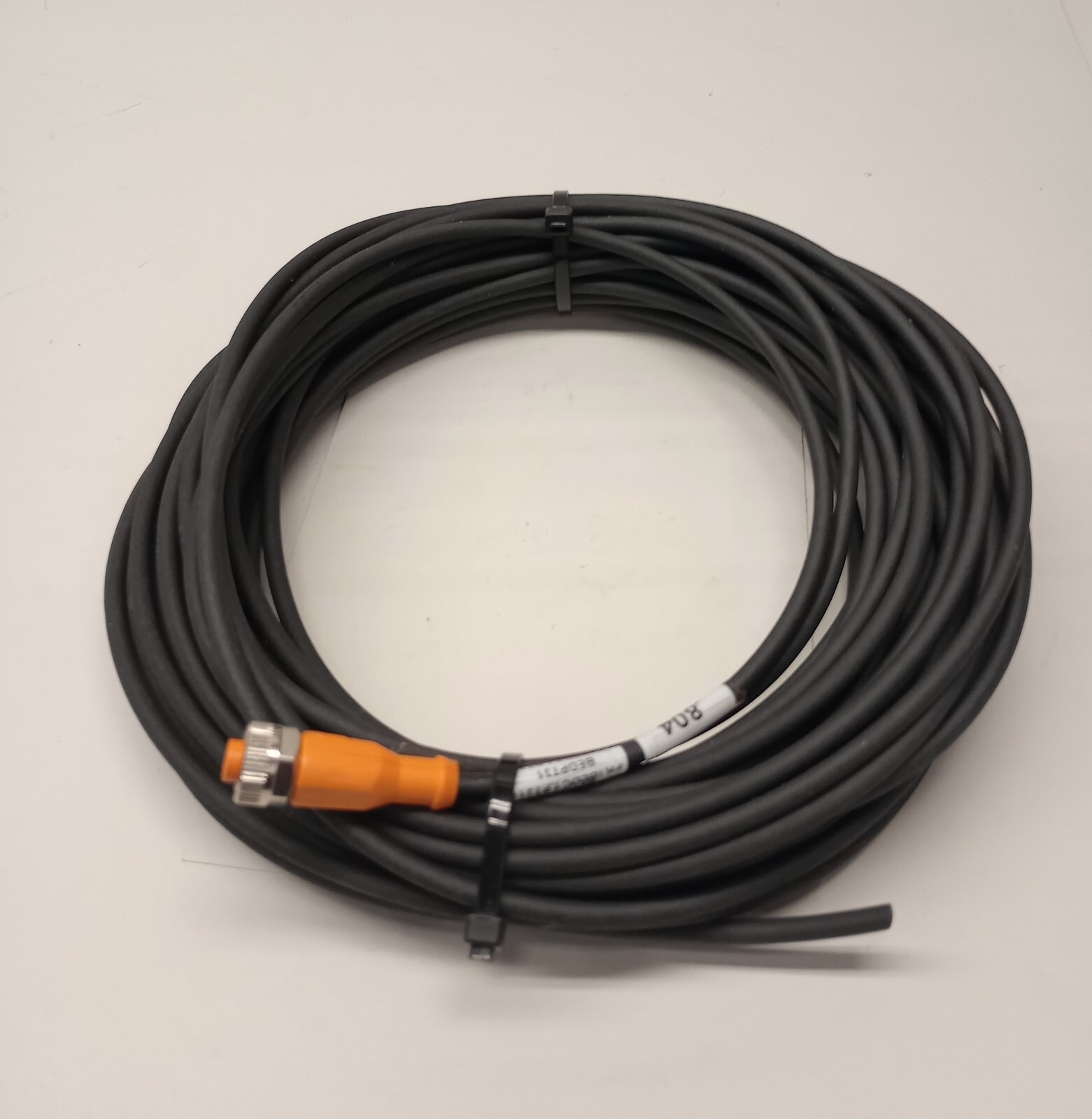IFM Efector EVC629 Used Cable Single Ended Cordset M12 Female to Pigtail 20m 5-w