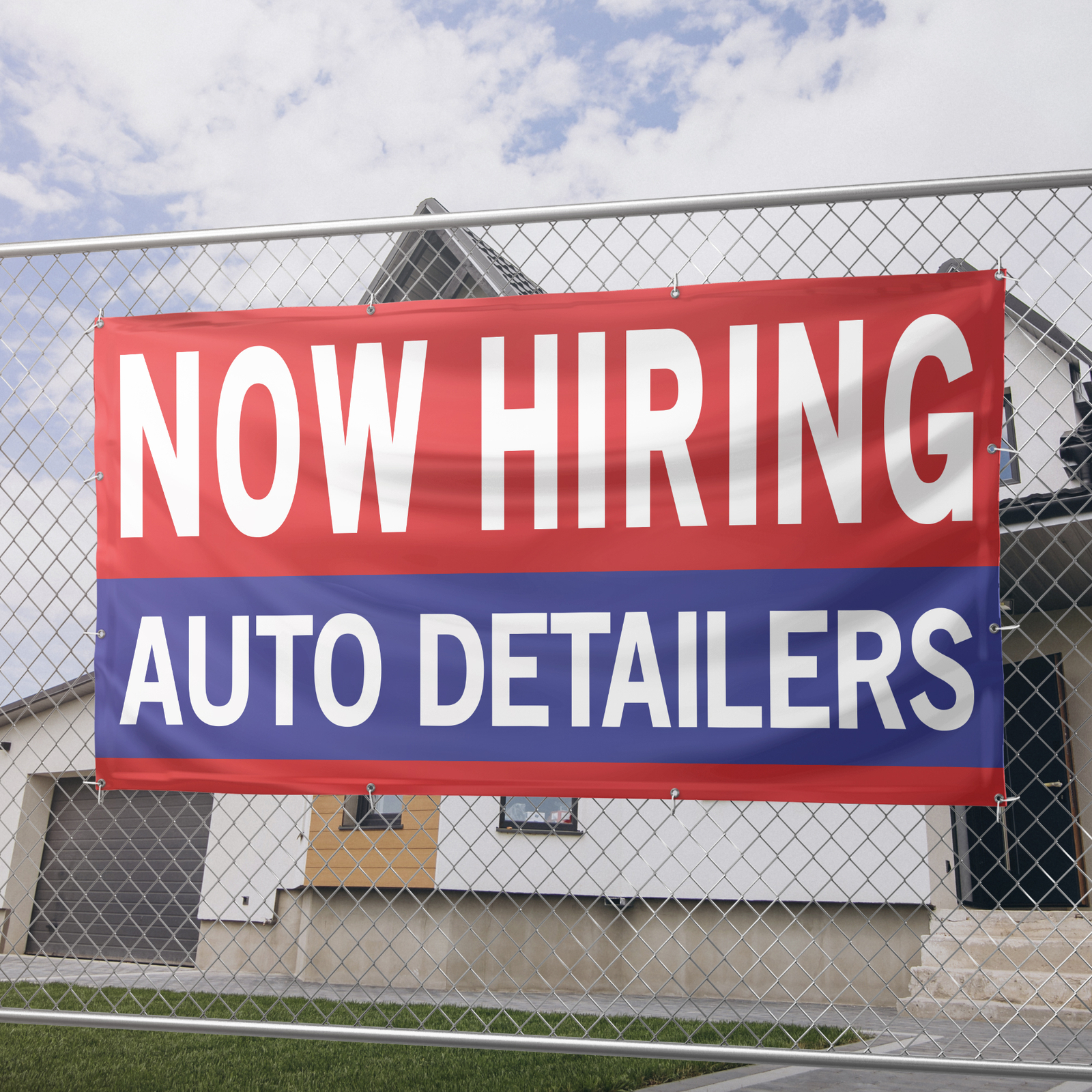 Now Hiring Auto Detailers 13 oz Heavy Duty Vinyl Banner Car Detailer Help Wanted