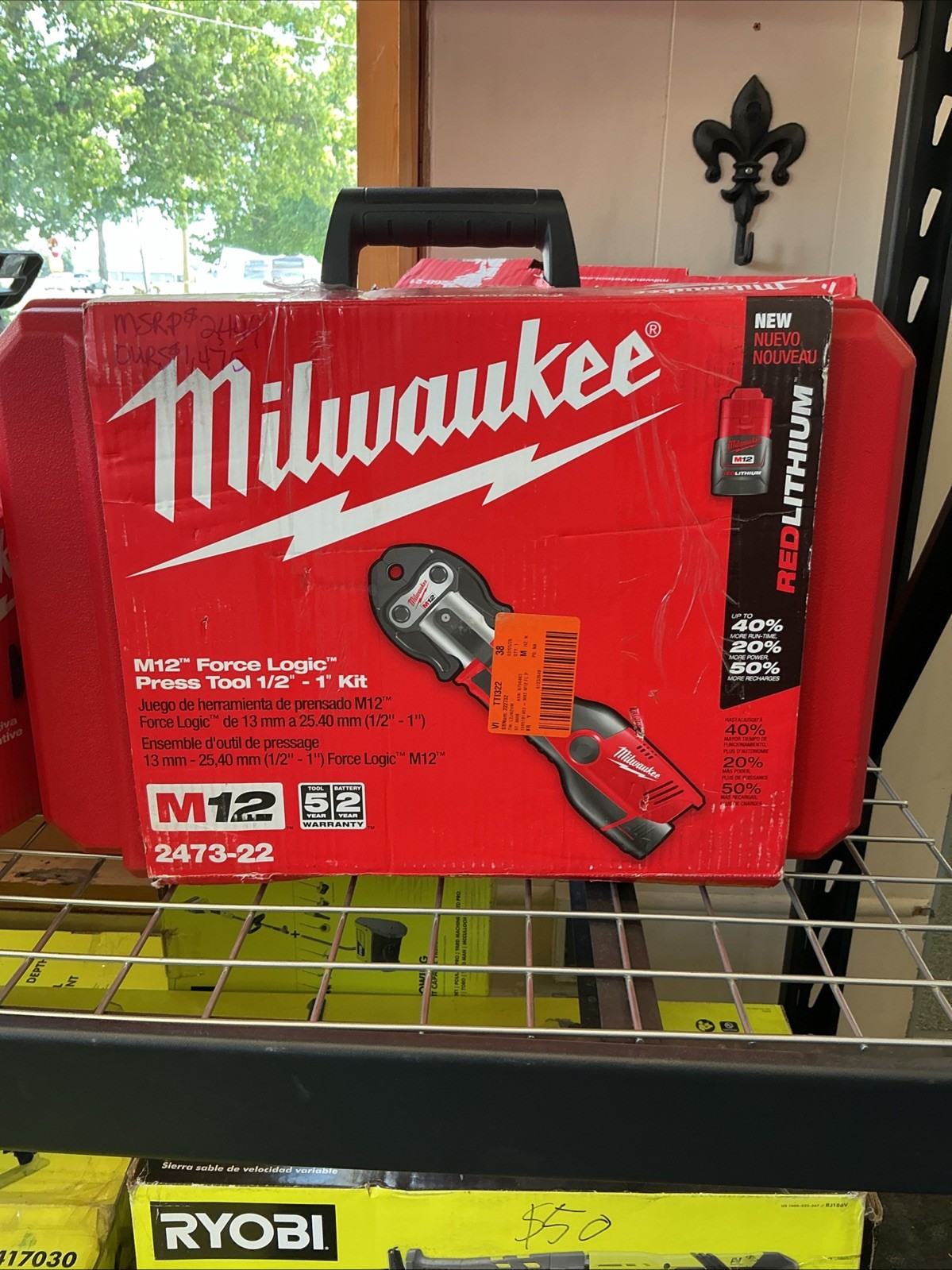 Milwaukee M12 FORCE LOGIC Press Tool Kit with Jaws – 2473-22