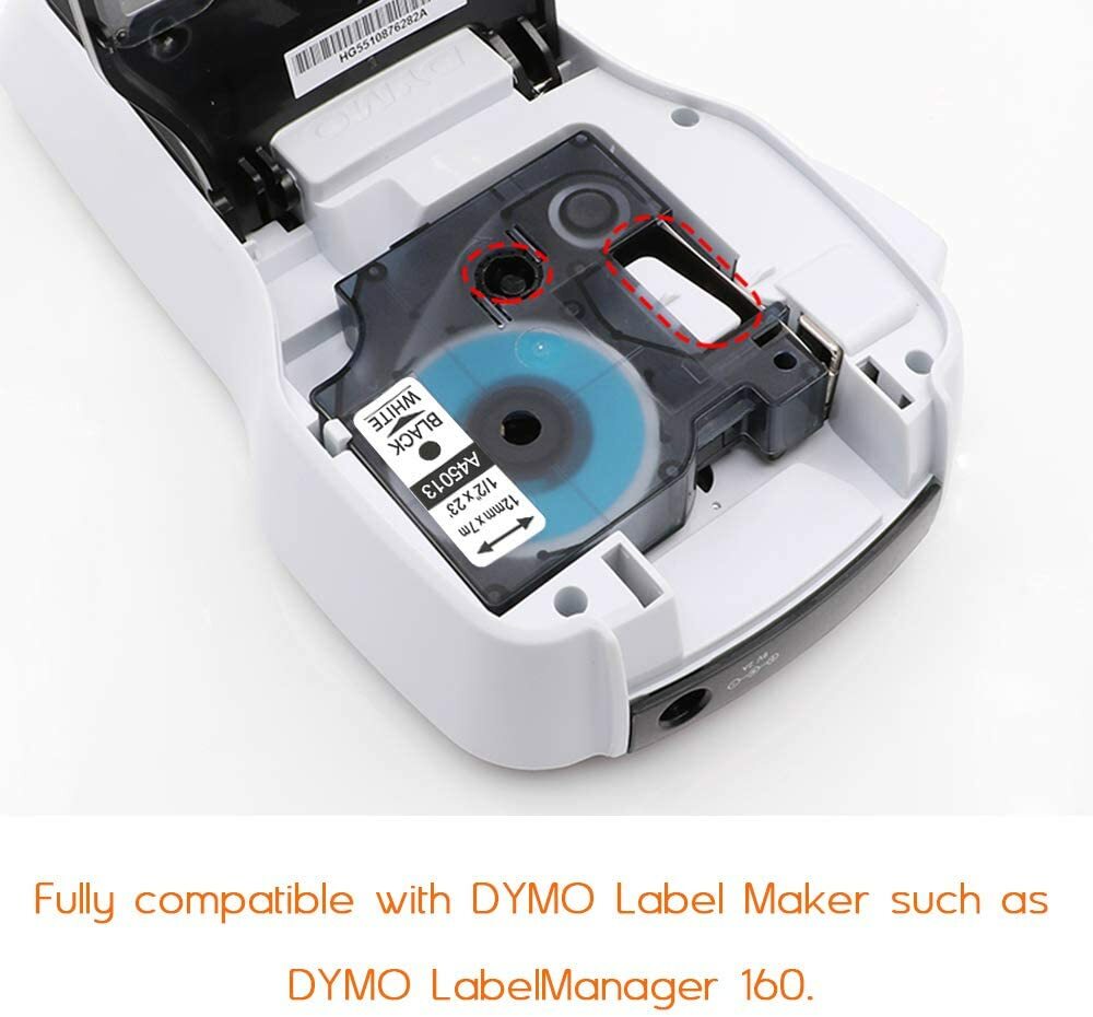 Dymo D1 Label Tape 45013 45016 45017 45018 for Dymo Label maker 160 280 9/12mm