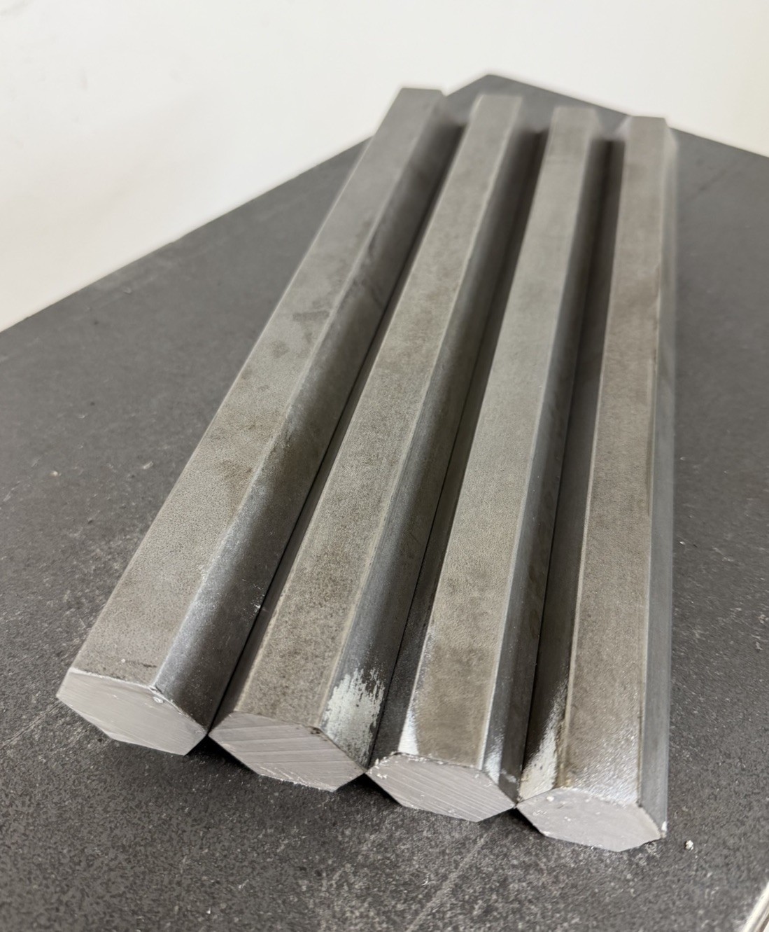 12L14 Steel Hex Bar Stock Assortment 4 Pcs CNC Lathe Machining Rods