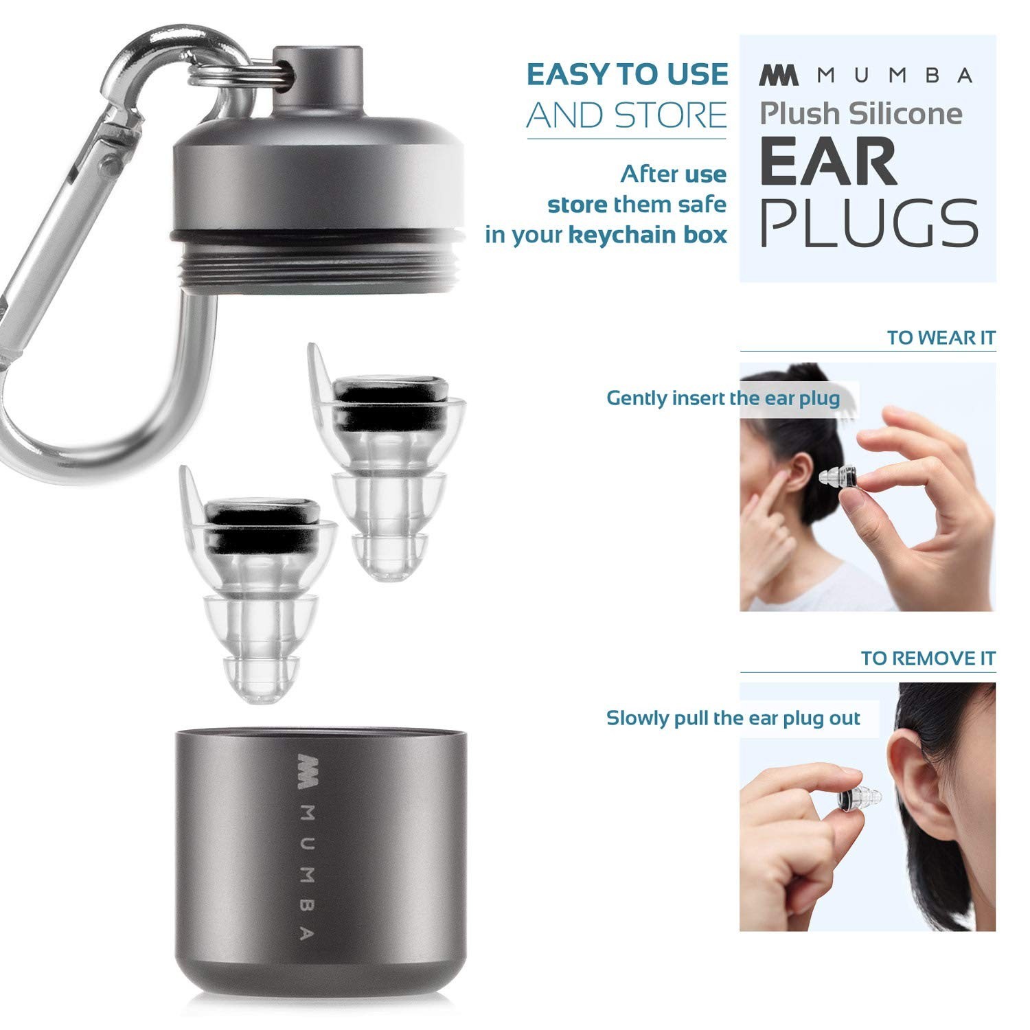 High Fidelity Concert Earplugs, Reusable Musicians Ear Plugs, 24dB Advanced F…