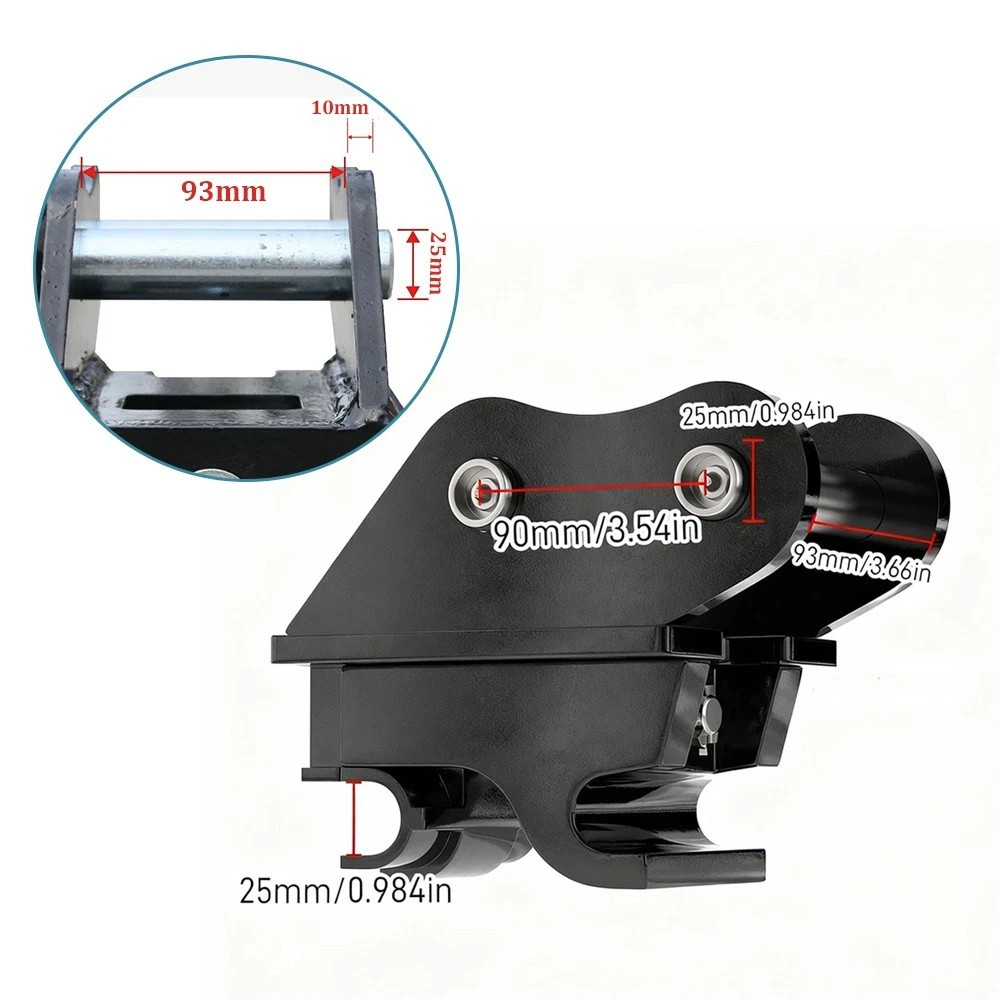 Mini Excavator Attachments 9-in-1 Set,Grapple Auger Mud Bucket Quick Change free