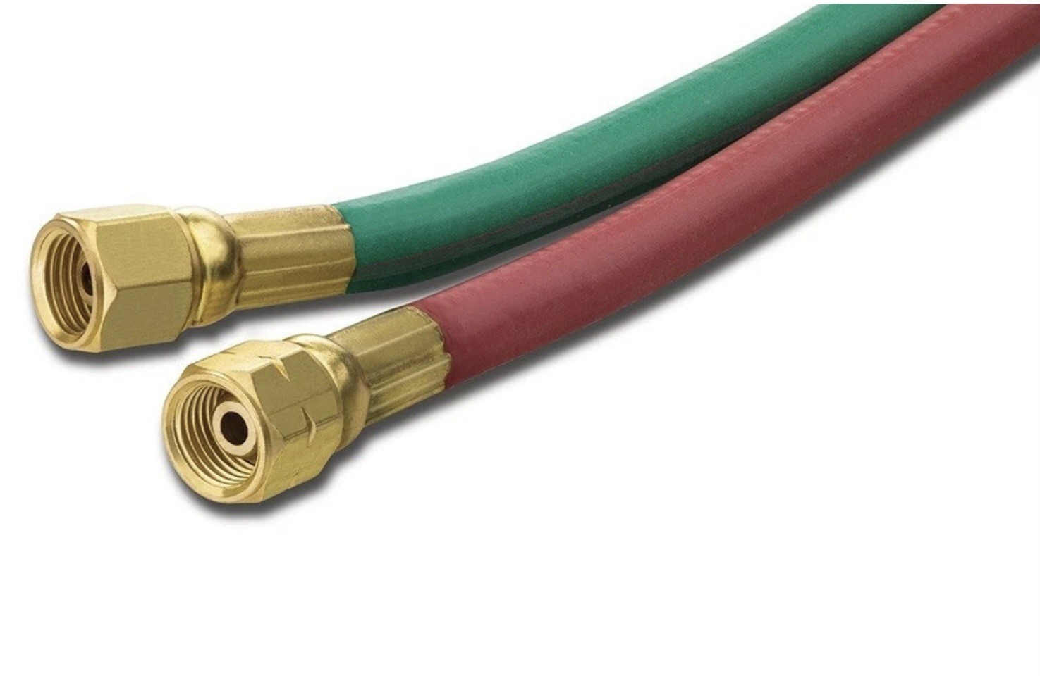 Oxy-Fuel Twin Welding Hose T Grade 1/4″ ID, 25FT B B 9/16-18 Size Fittings