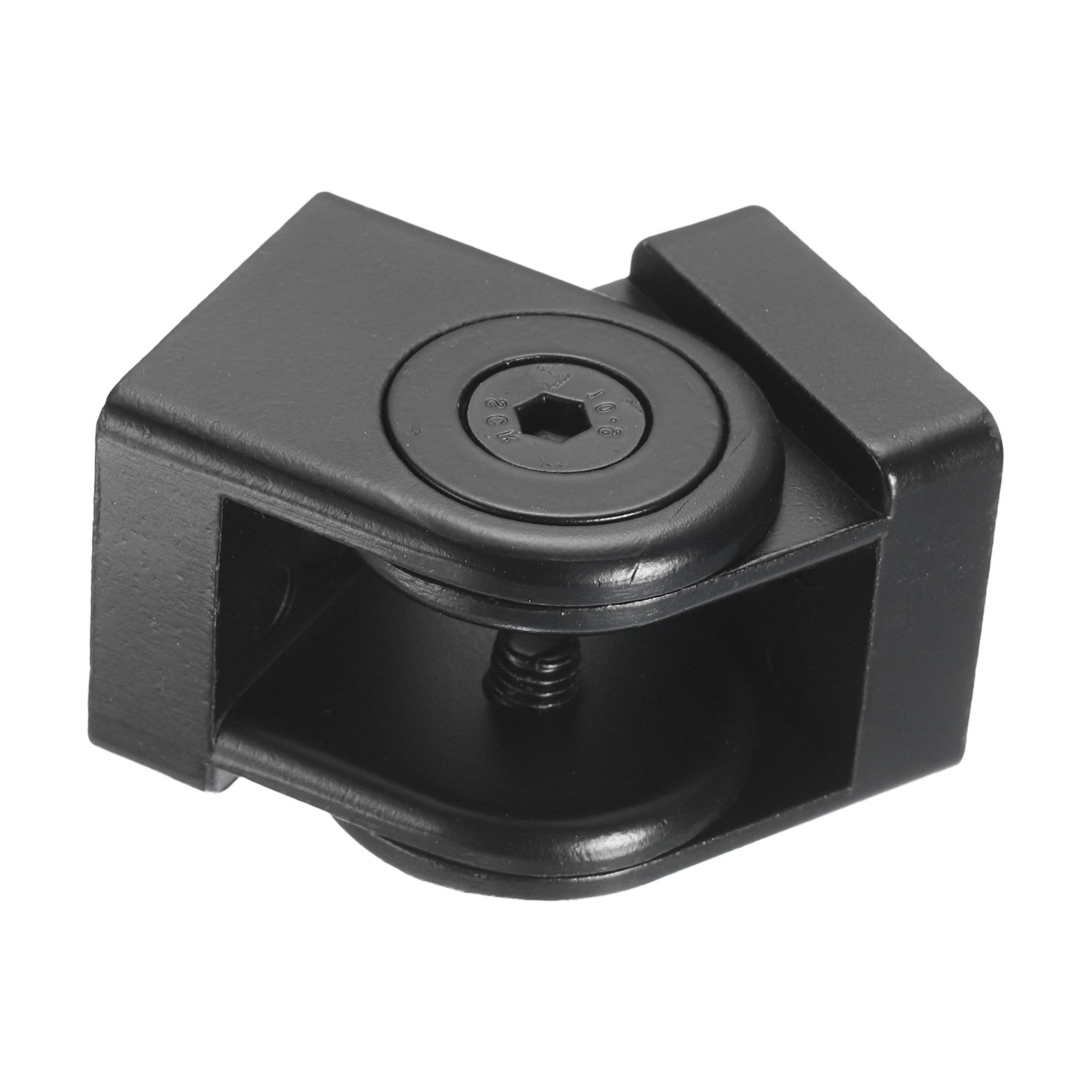 2Pcs Die-Cast Aluminum Pivot Joint with M8 Screws Aperture 8mm Black