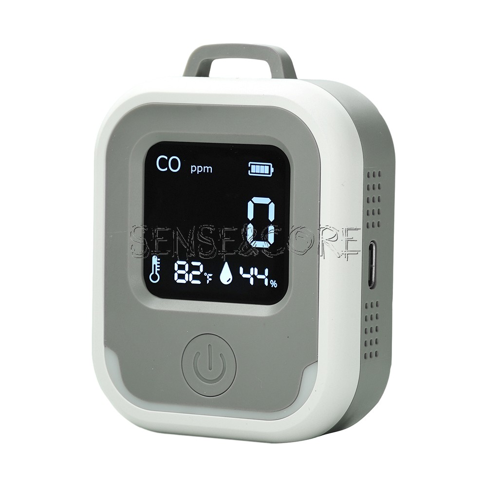 Air Quality Monitor 3-in-1 Carbon Monoxide Detector Temperature Humidity Alarm