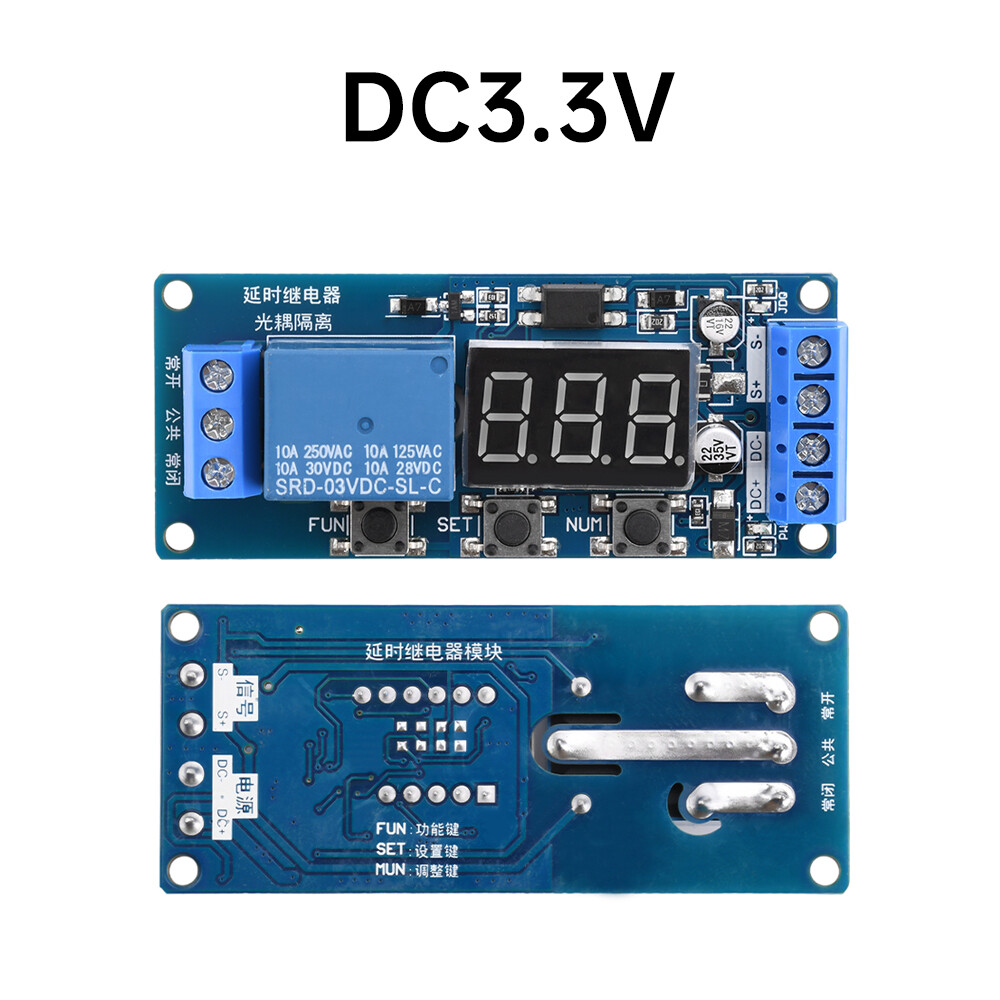DC 3V 5V 12V 24V Digital LED Timer Delay Relay Start Switch Time Relay Module