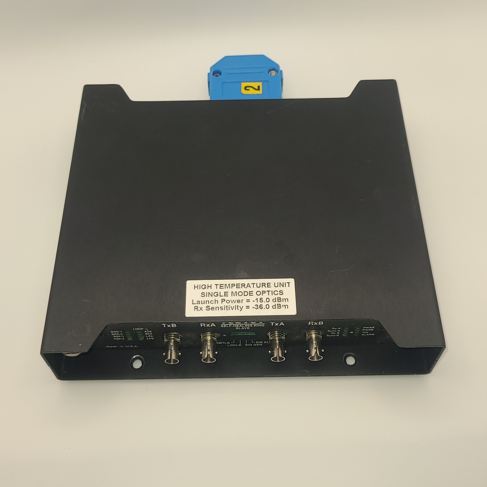 TC COMMUNICATIONS TC2101 STAND ALONE MULTI-DROP FIBER OPTIC MODEM SLAVE UNIT