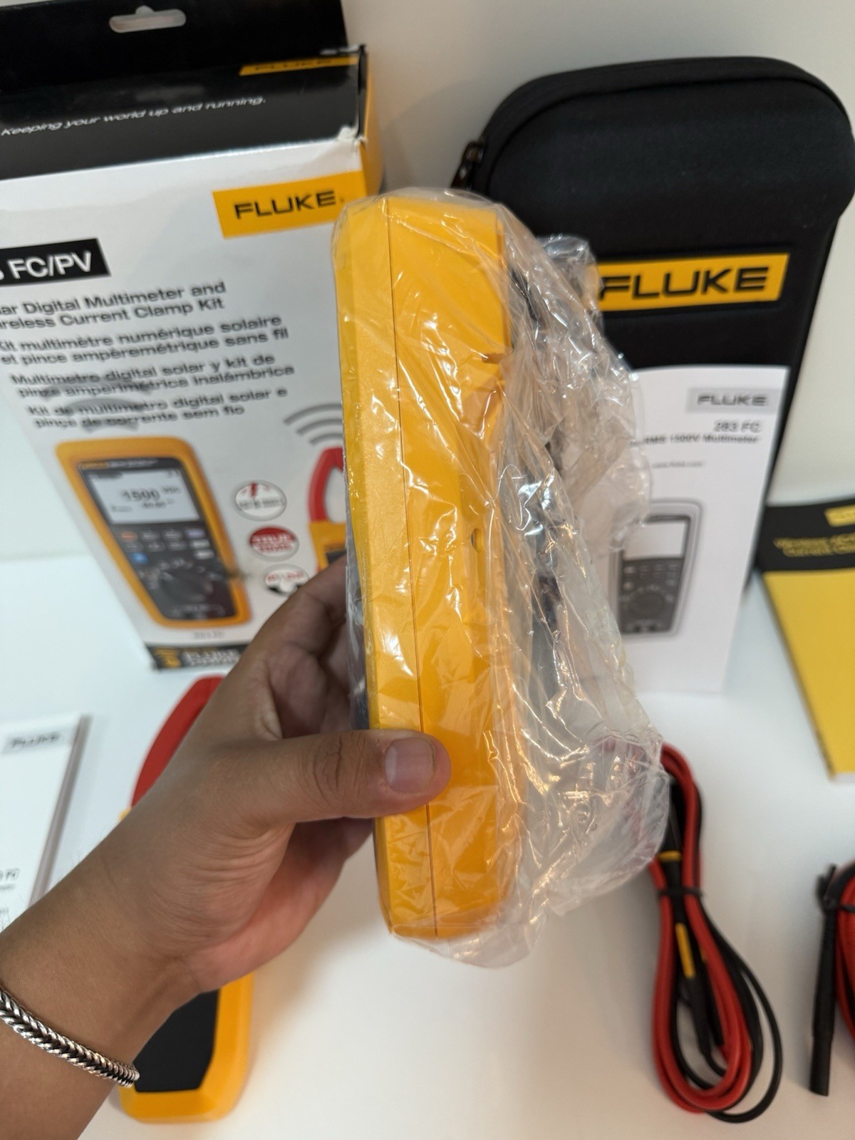 FLUKE 283 FC/PV SOLAR DIGITAL MULTIMETER & WIRELESS CURRENT CLAMP MFD-2025