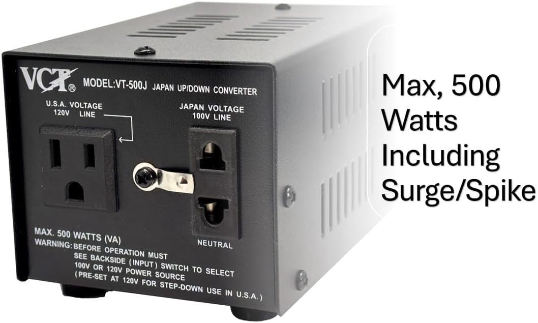 – Japanese Step Up/Down Voltage Transformer Converts Japan 100 Volts To 110V …
