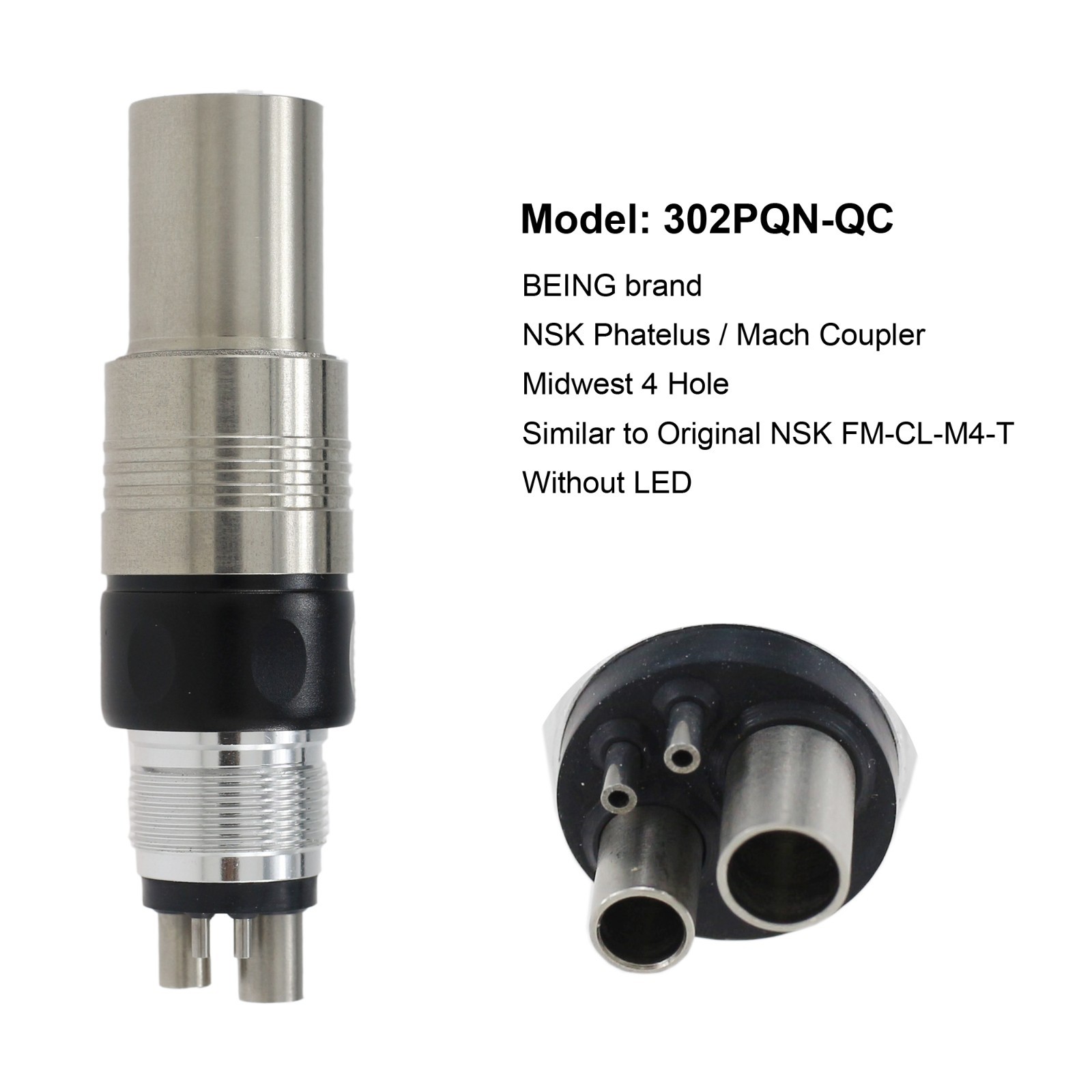 BEING Dental High Speed Handpiece Turbine For NSK Coupler 4 Hole Phatelus Mach