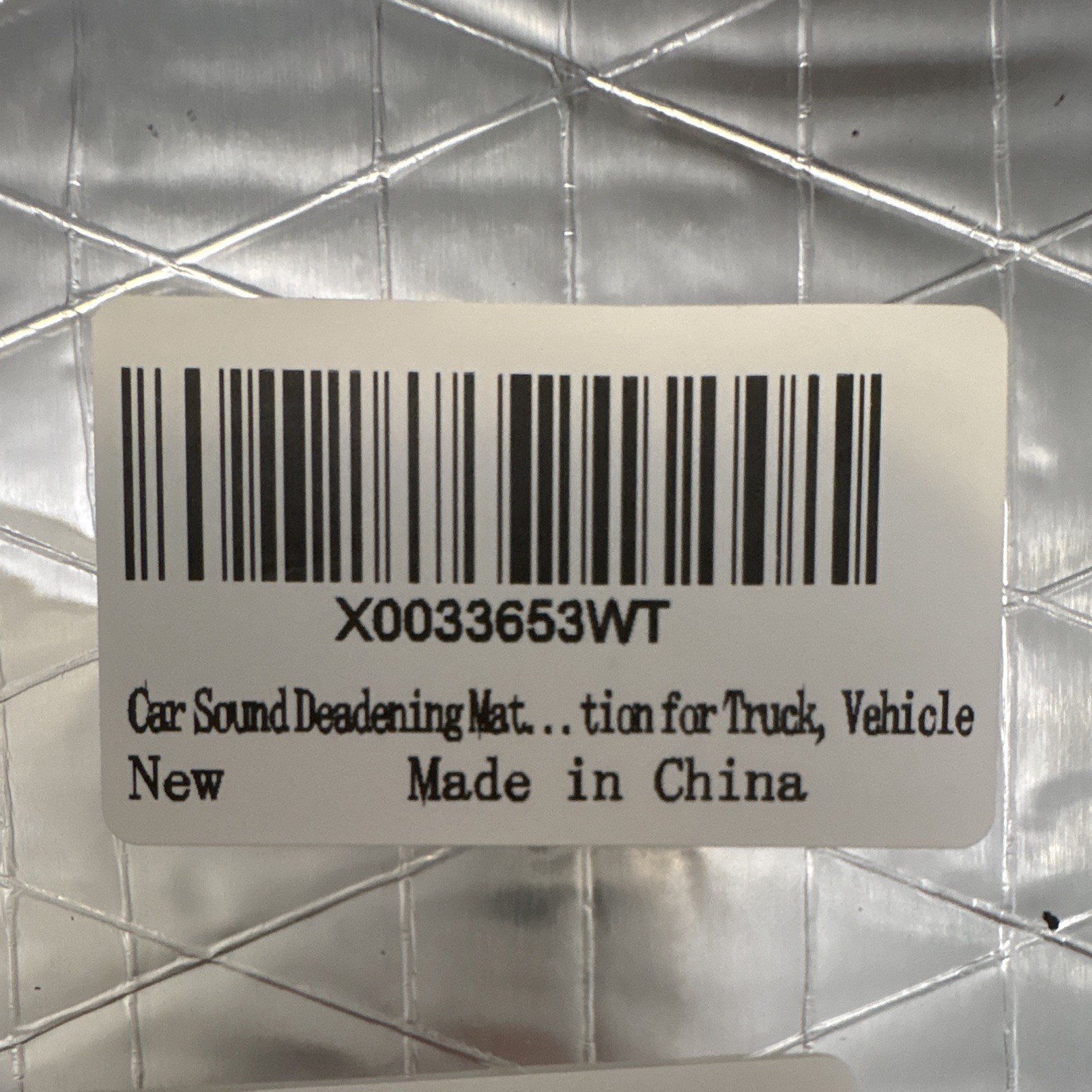 Sound Deadening Mat for Car/Truck/Vehicle, Silver – MPN X0033653WT