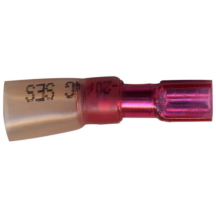 Heat Shrink Crimp Female Quick Disconnect 22-18 Gauge .110 Tab – 10 Pack