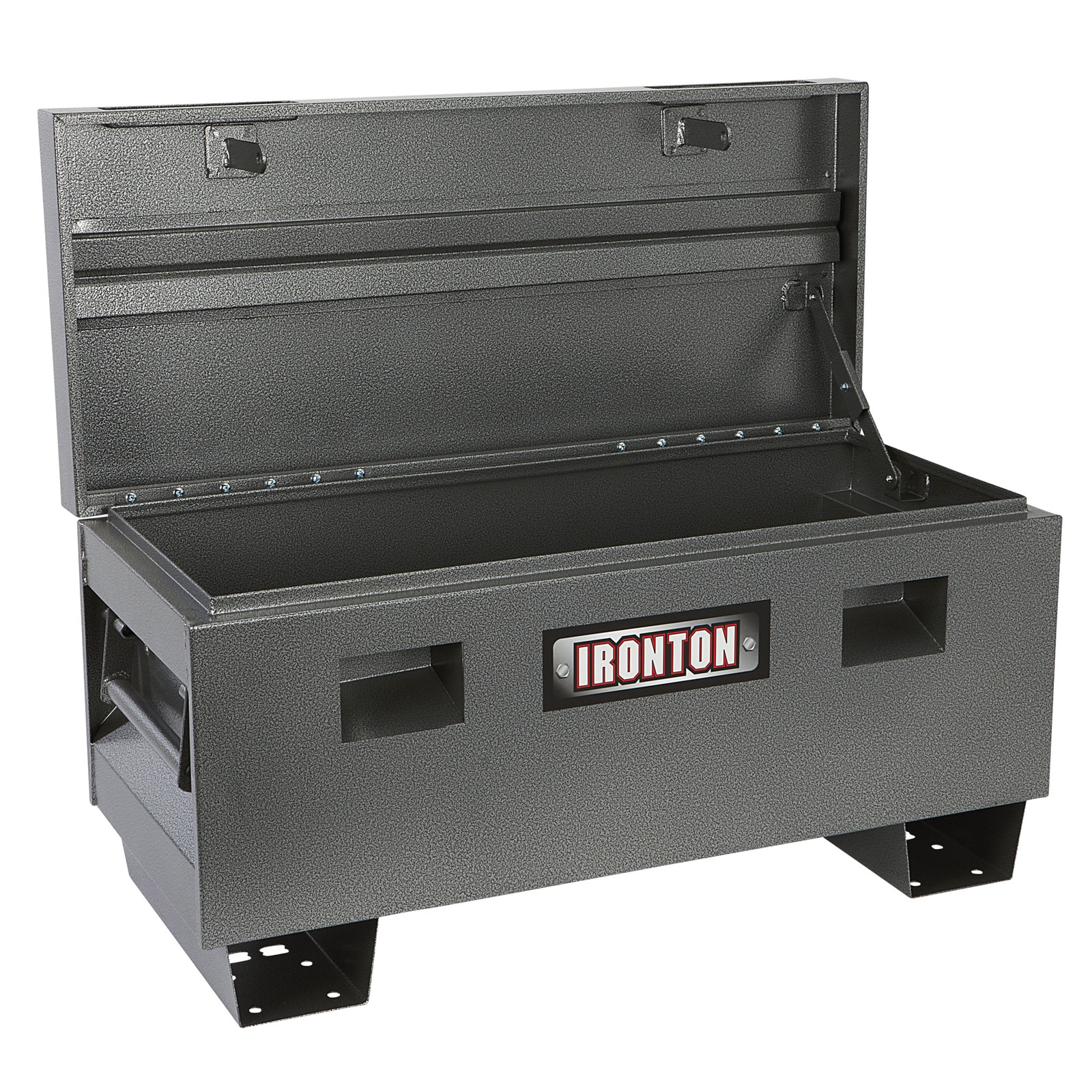 Ironton 36in. Carbon Steel Jobsite Box, Gray, 576 Cu. In. Capacity