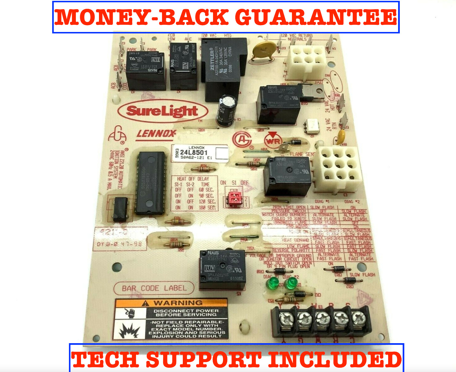 50A62-121 / 24L8501 w/ MONEY-BACK GUARANTEE + FAST SHIPPING & TECH SUPPORT FREE