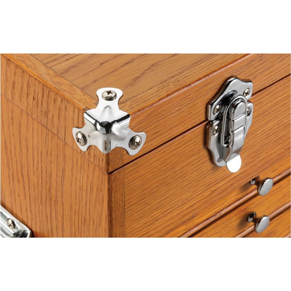 T33819 23″ Series 9-Drawer Red Oak Tool Chest
