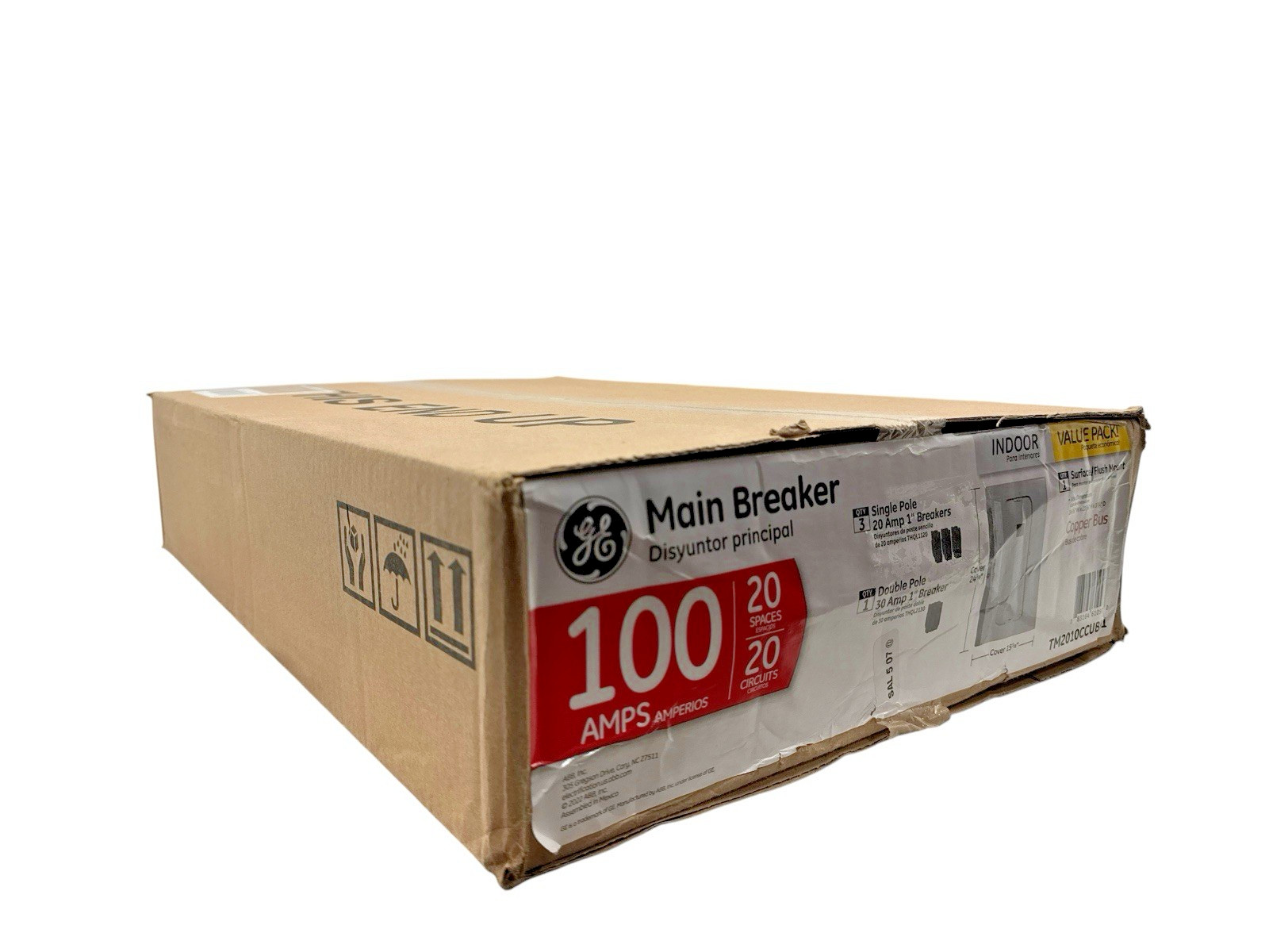 GE 100 Amp 20-Space 20-Circuit Main Breaker Indoor Contractor Kit TM2010CCUBK1