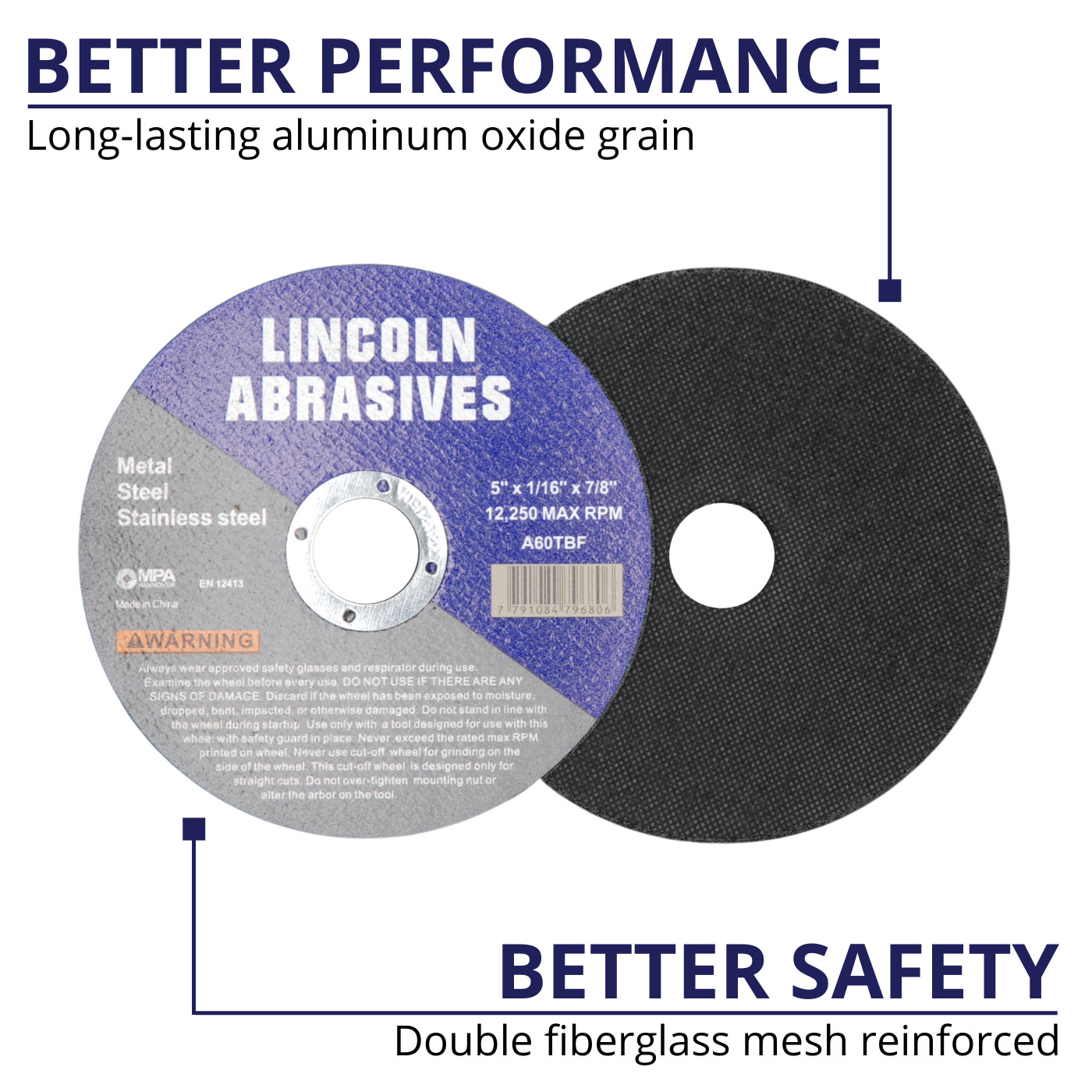 200 Pack 5″ x 1/16″ x 7/8 Cut-off-Wheels Cutting Discs Steel & Metal