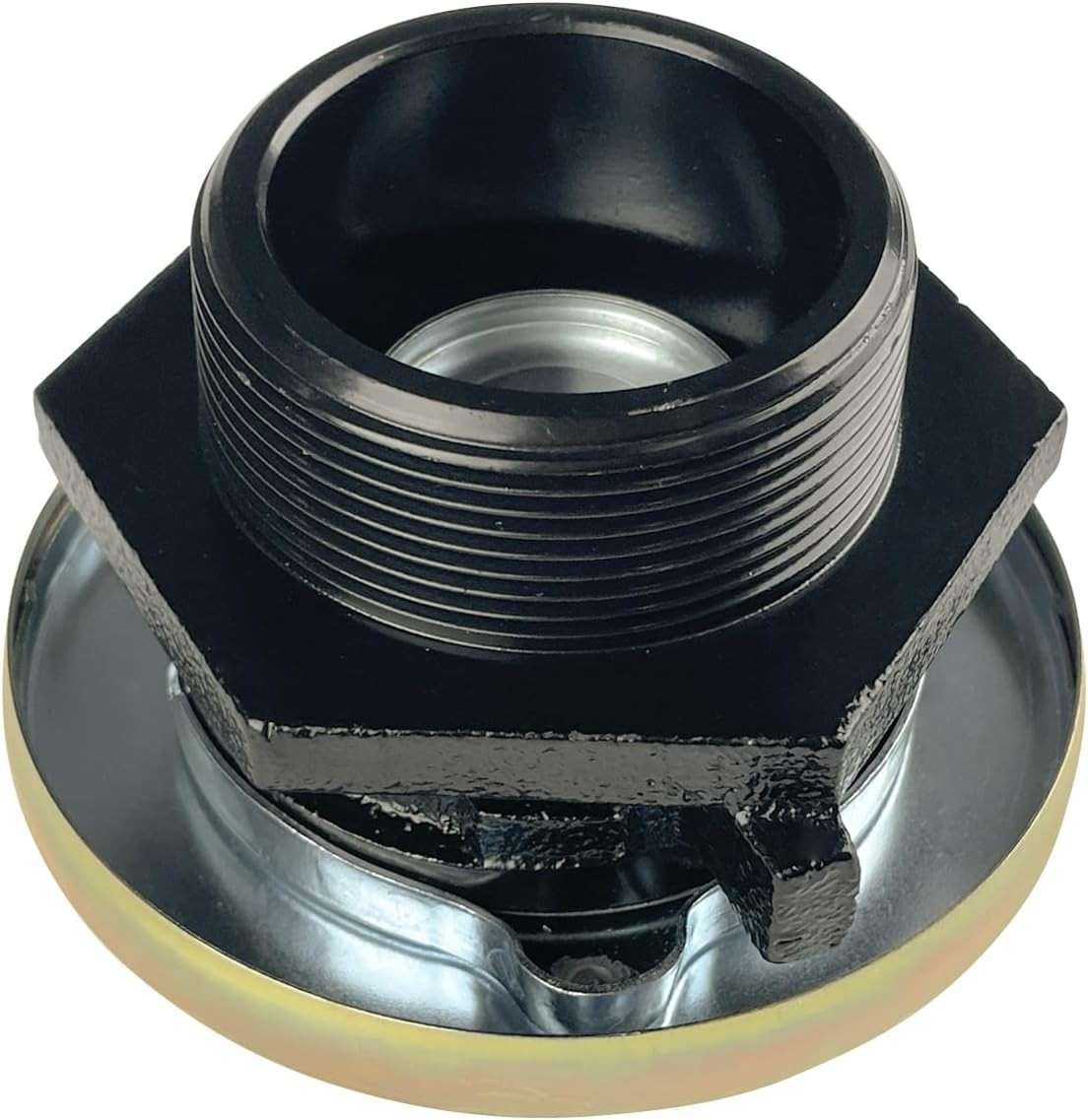 Transfer Tank Vented Cap with Threaded Neck, Vented Fuel Tank Cap with 2 In Base